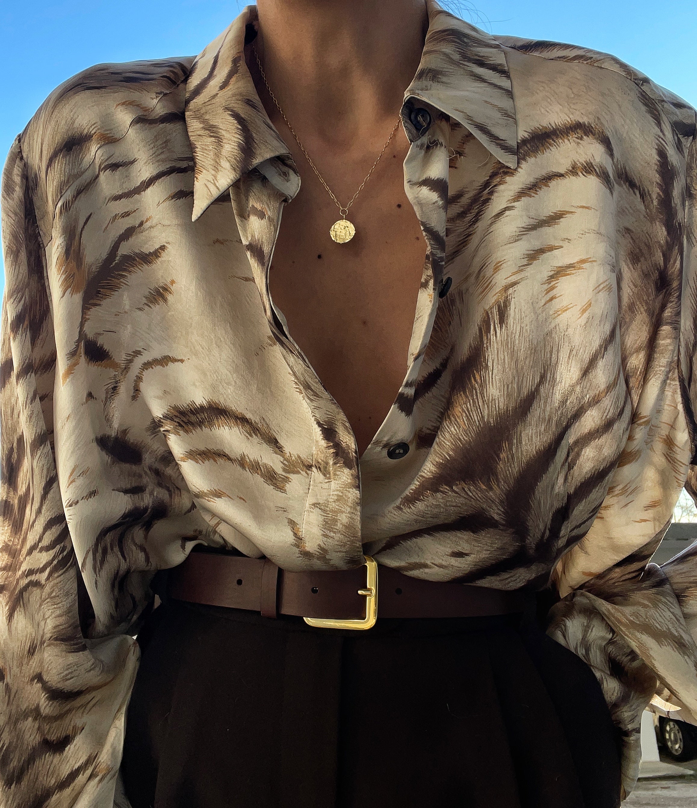 Mamma di Livio 100 liquid silk shirt