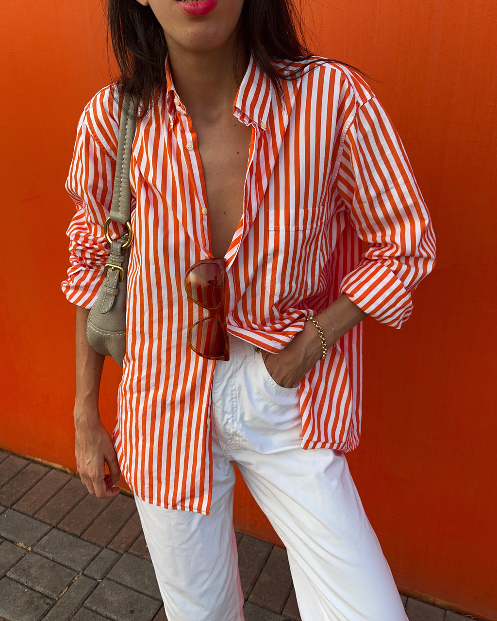 Camicione Orange stripes