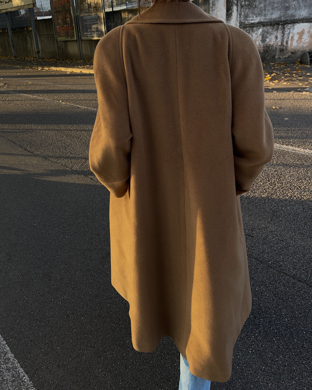 Wool camel coat