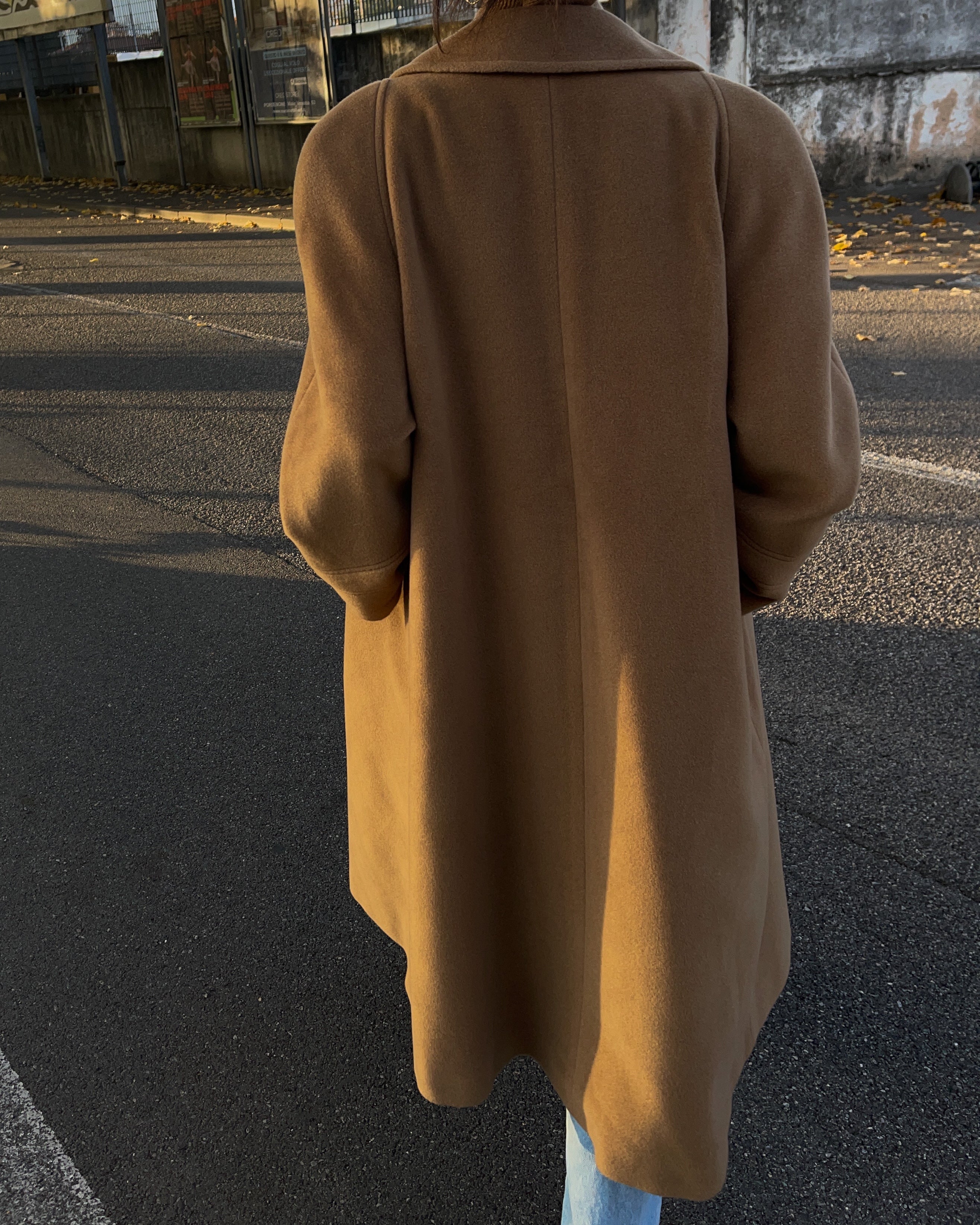 Wool camel coat