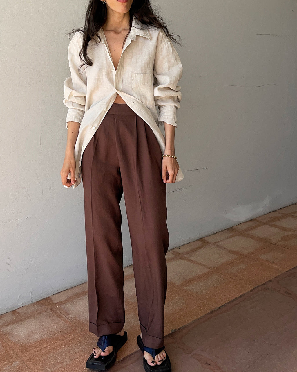 Pantalone Lino viscosa