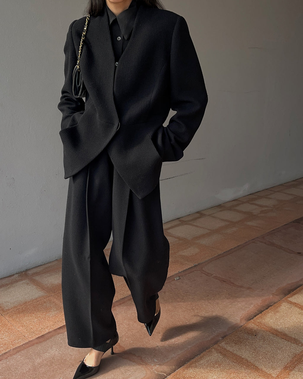 Armani collezioni black suit