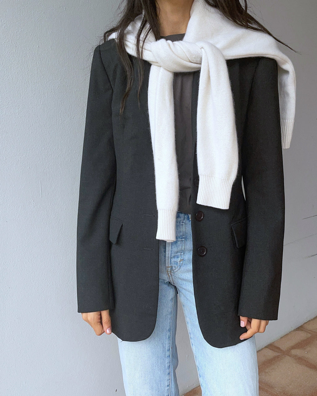 wool blend blazer