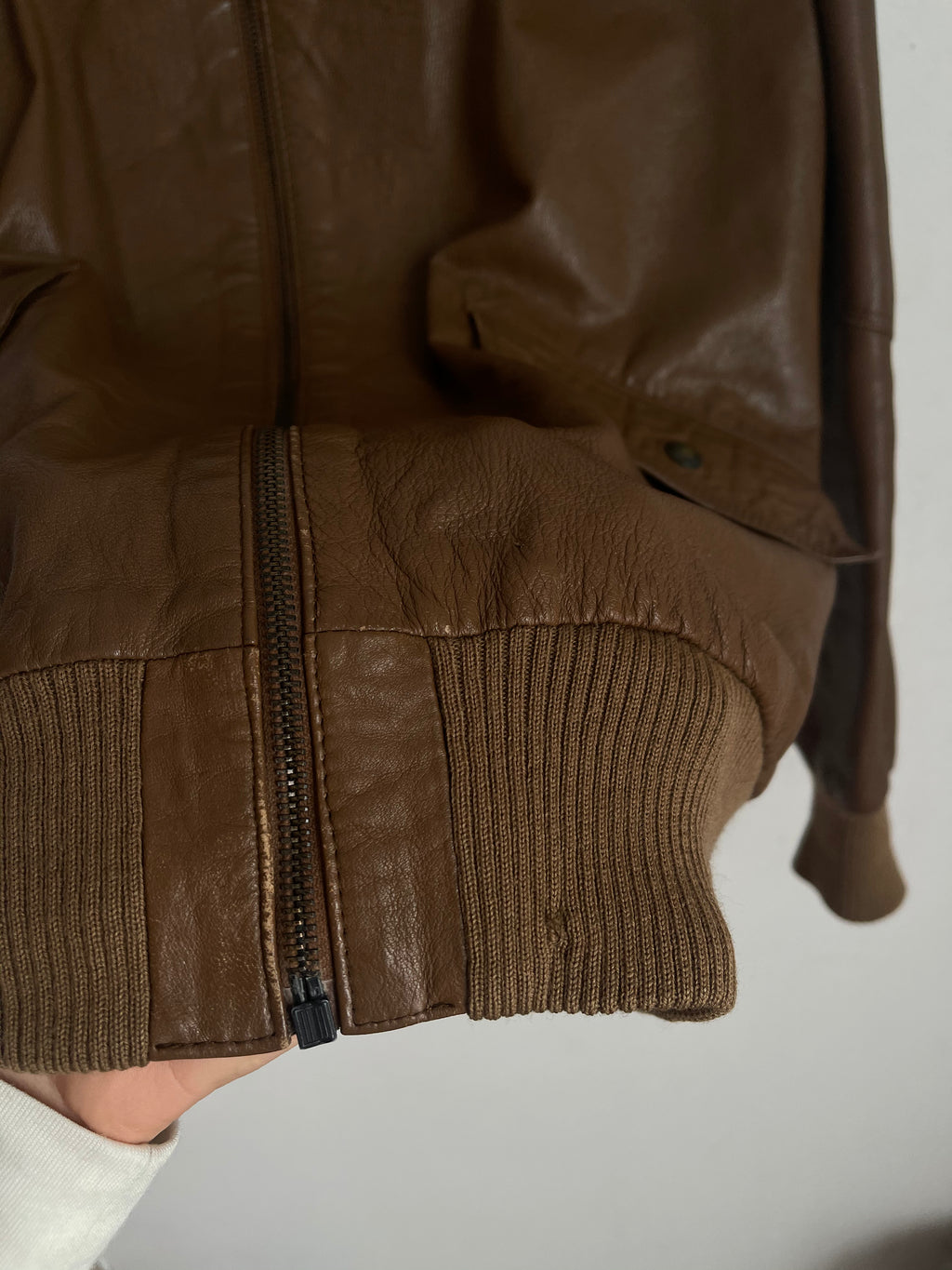 Nocciola Nappa bomber