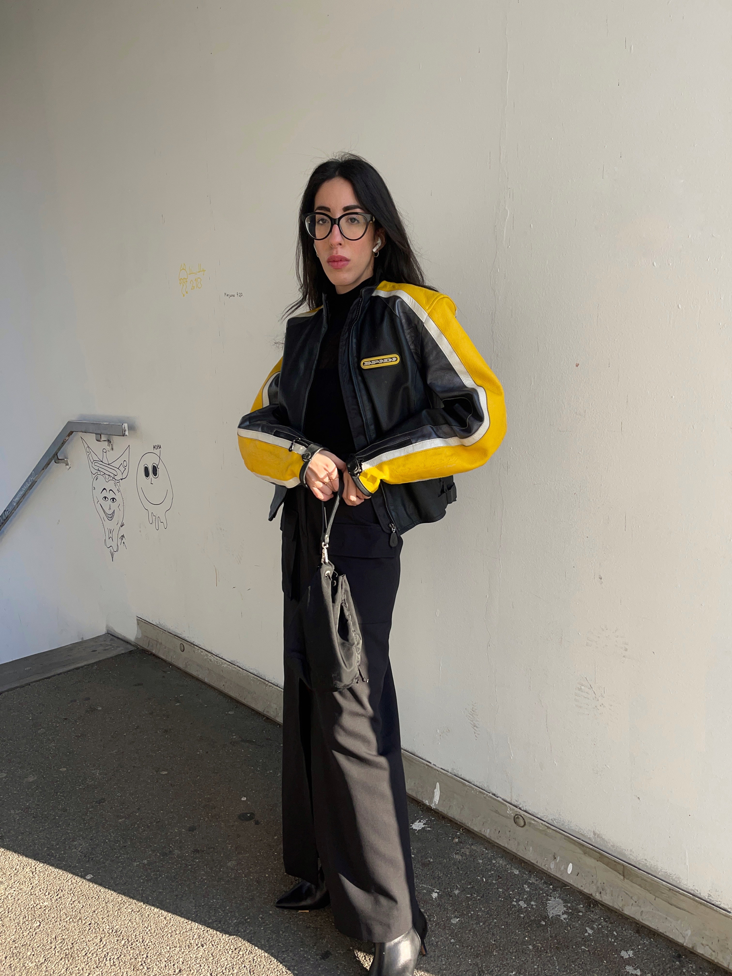 Moto leather jacket