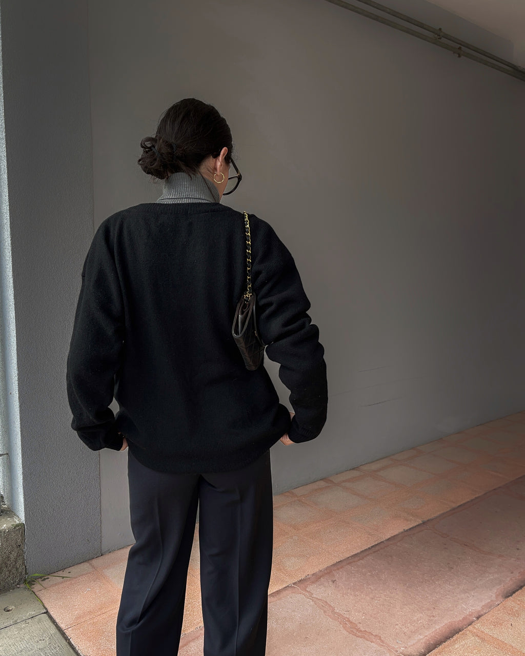 Lambswool black jumper
