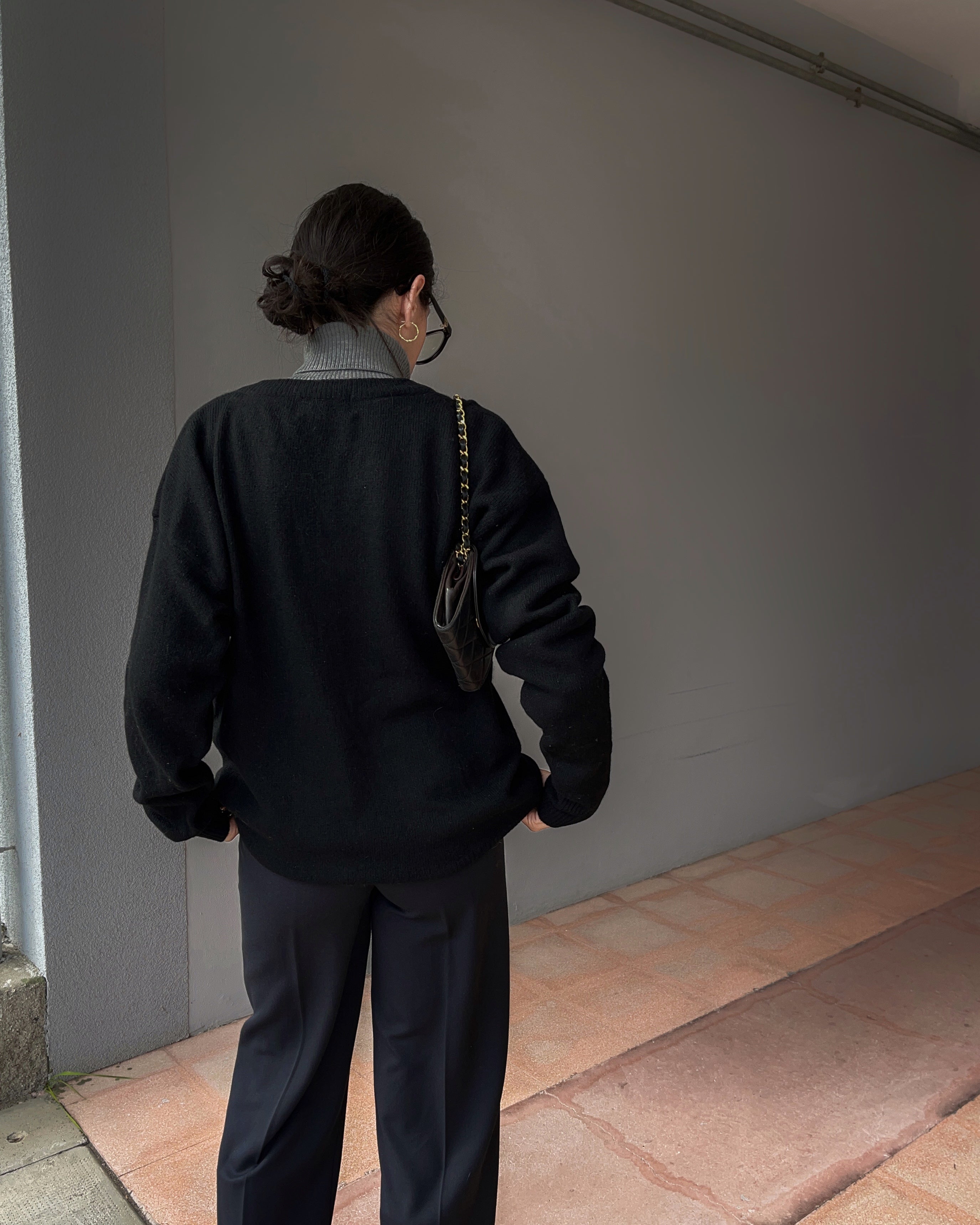Lambswool black jumper