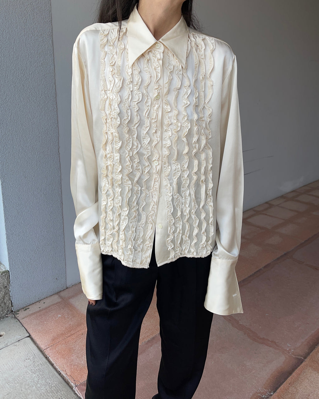 Camicia 100% liquid silk