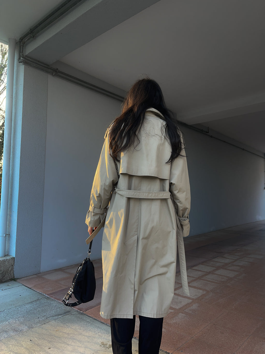 Check vintage trench