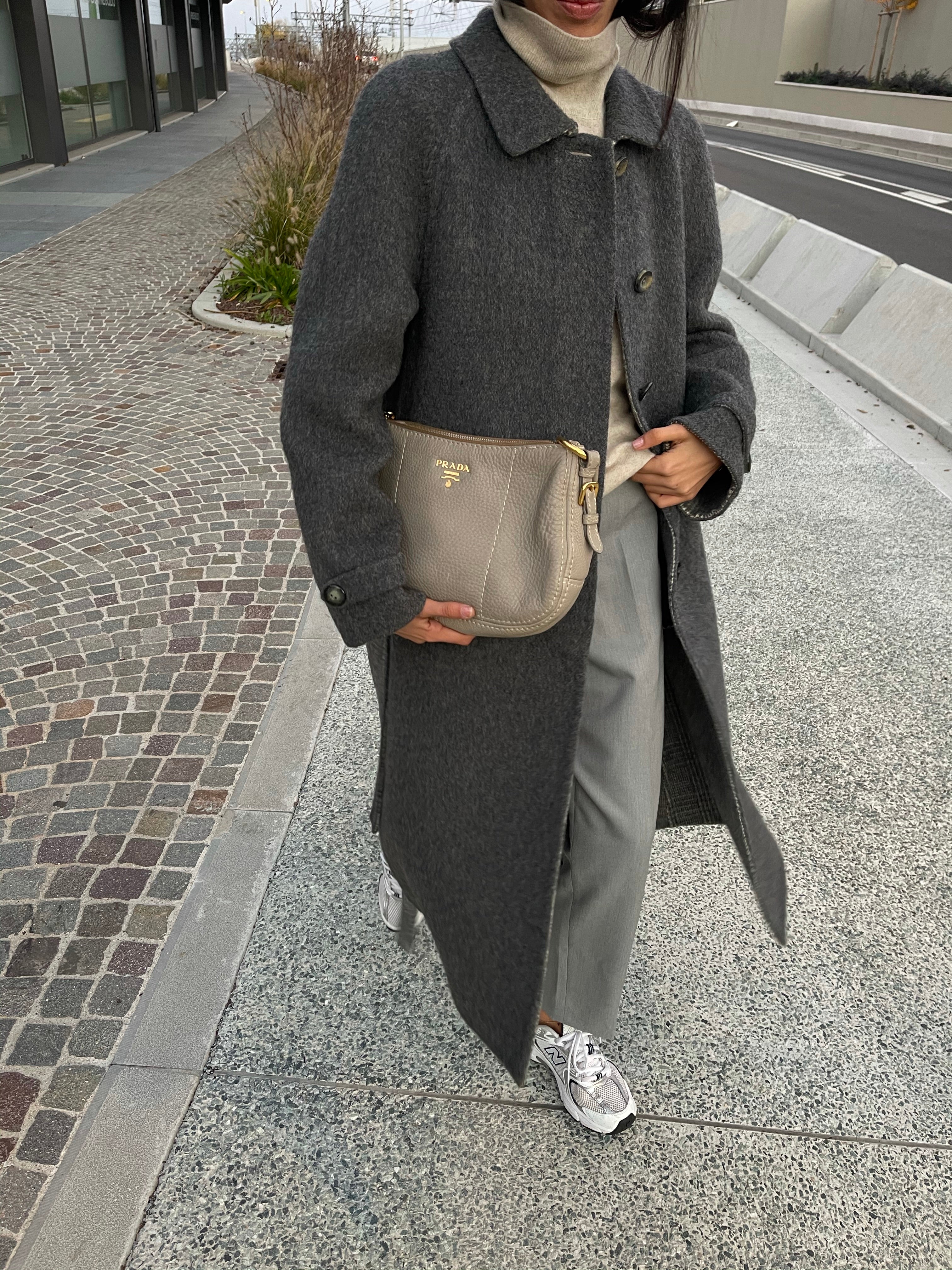 Cappotto grigio alpaca wool
