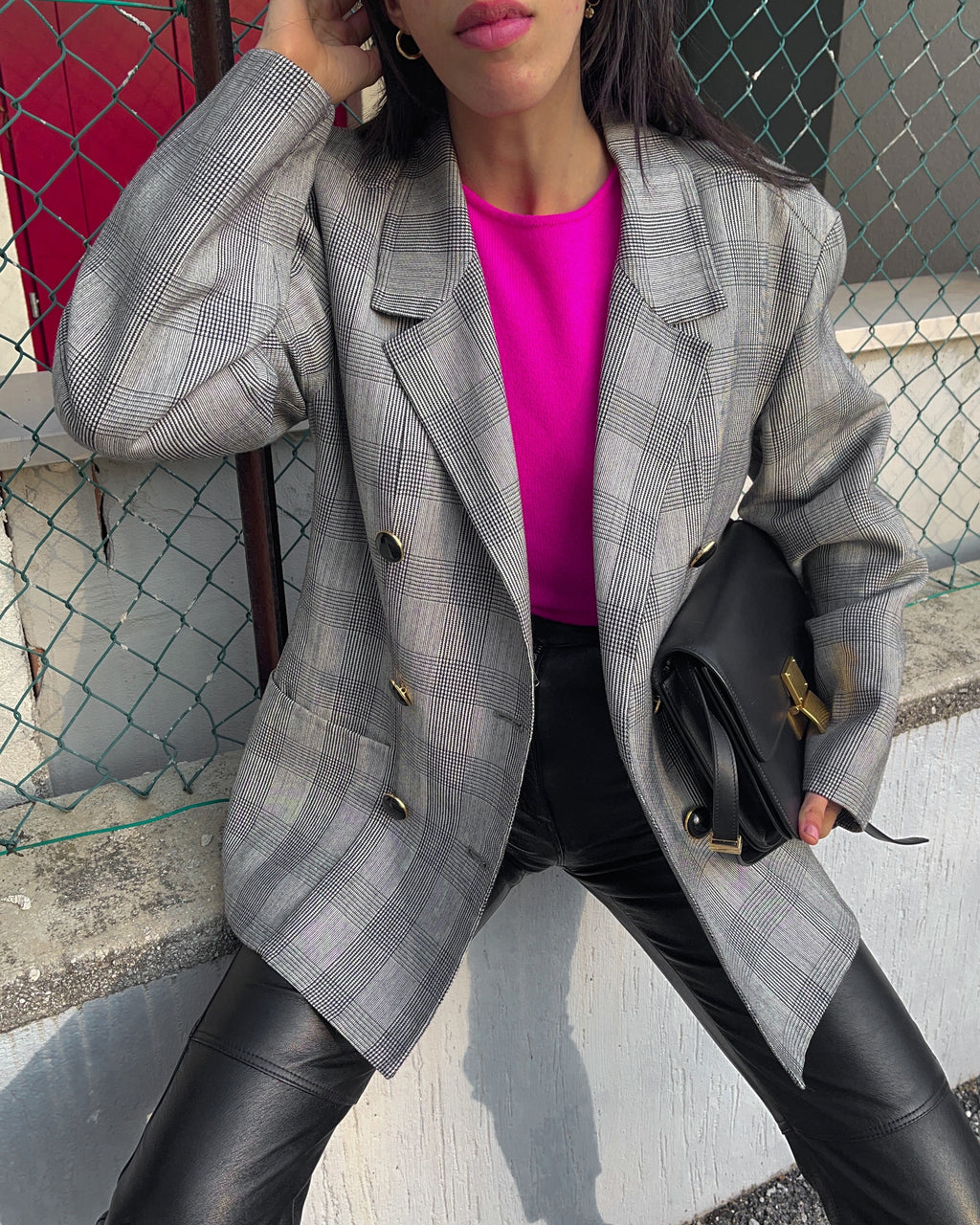 100% wool galles print blazer