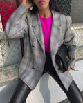 100% wool galles print blazer
