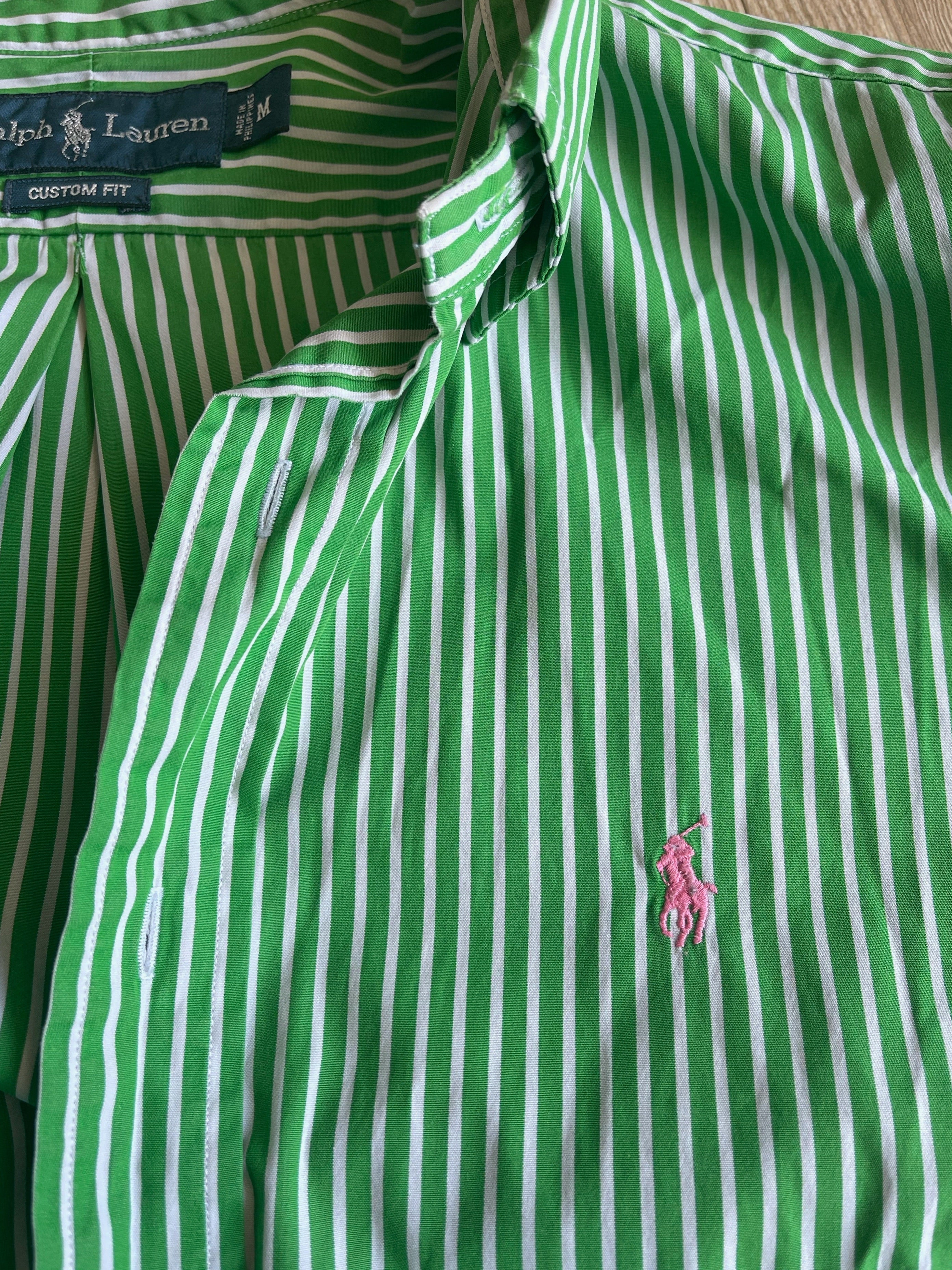 Ralph Lauren green stripes shirt