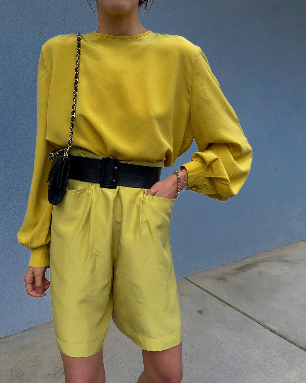 100% silk MILA SCHON BLOUSE
