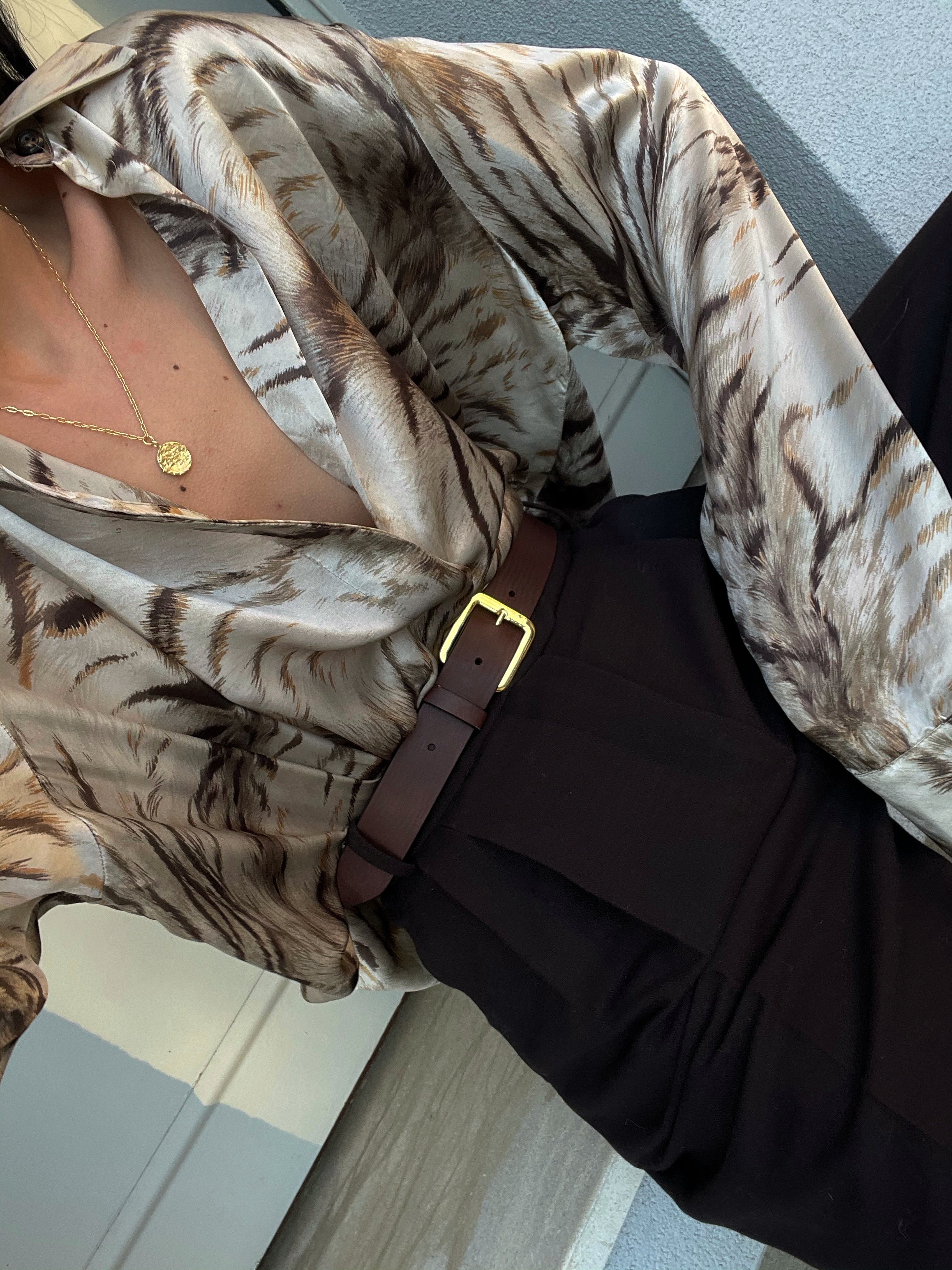 Mamma di Livio 100 liquid silk shirt