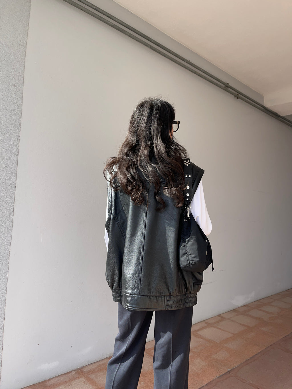 100 leather vest