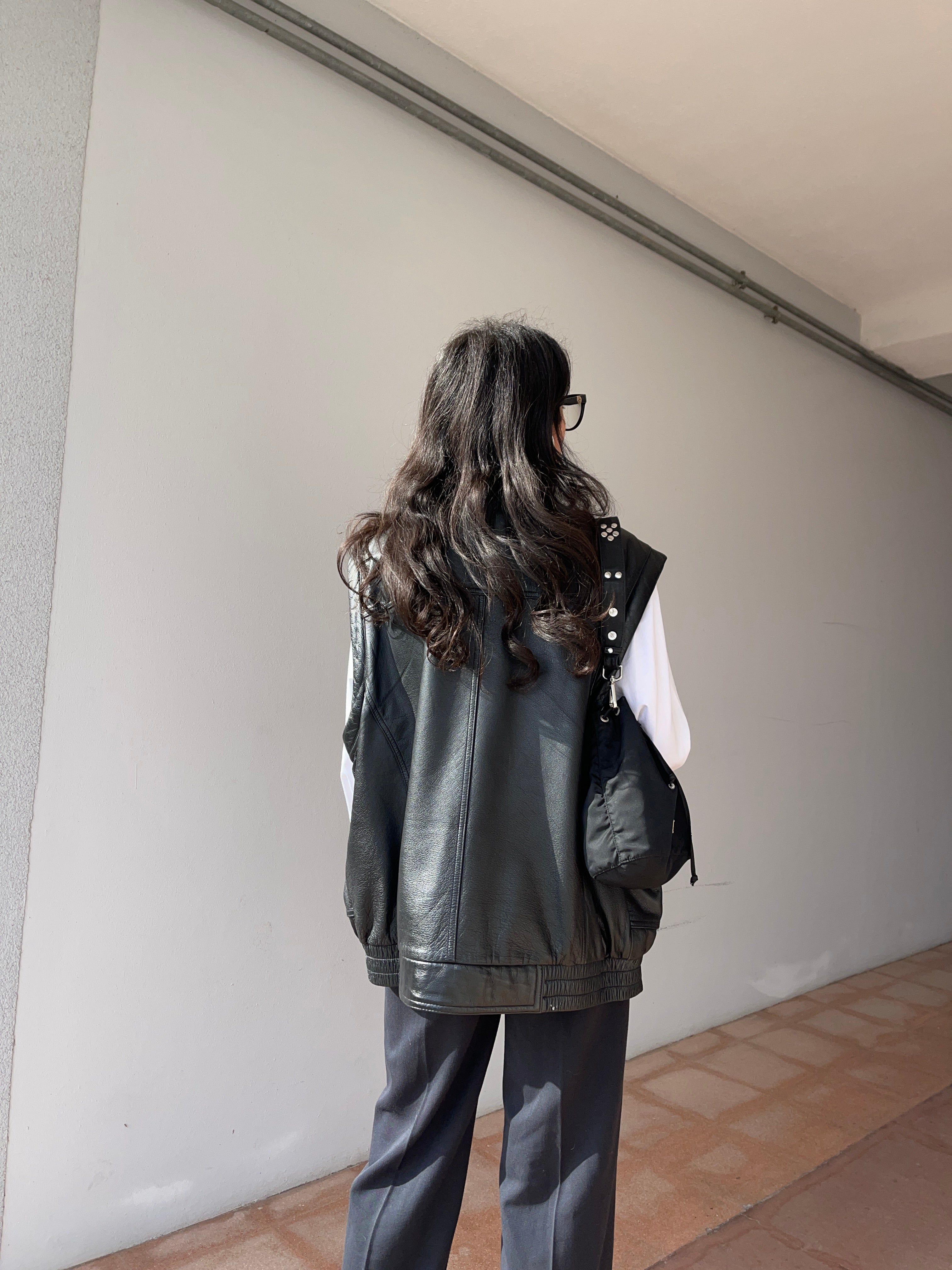 100 leather vest