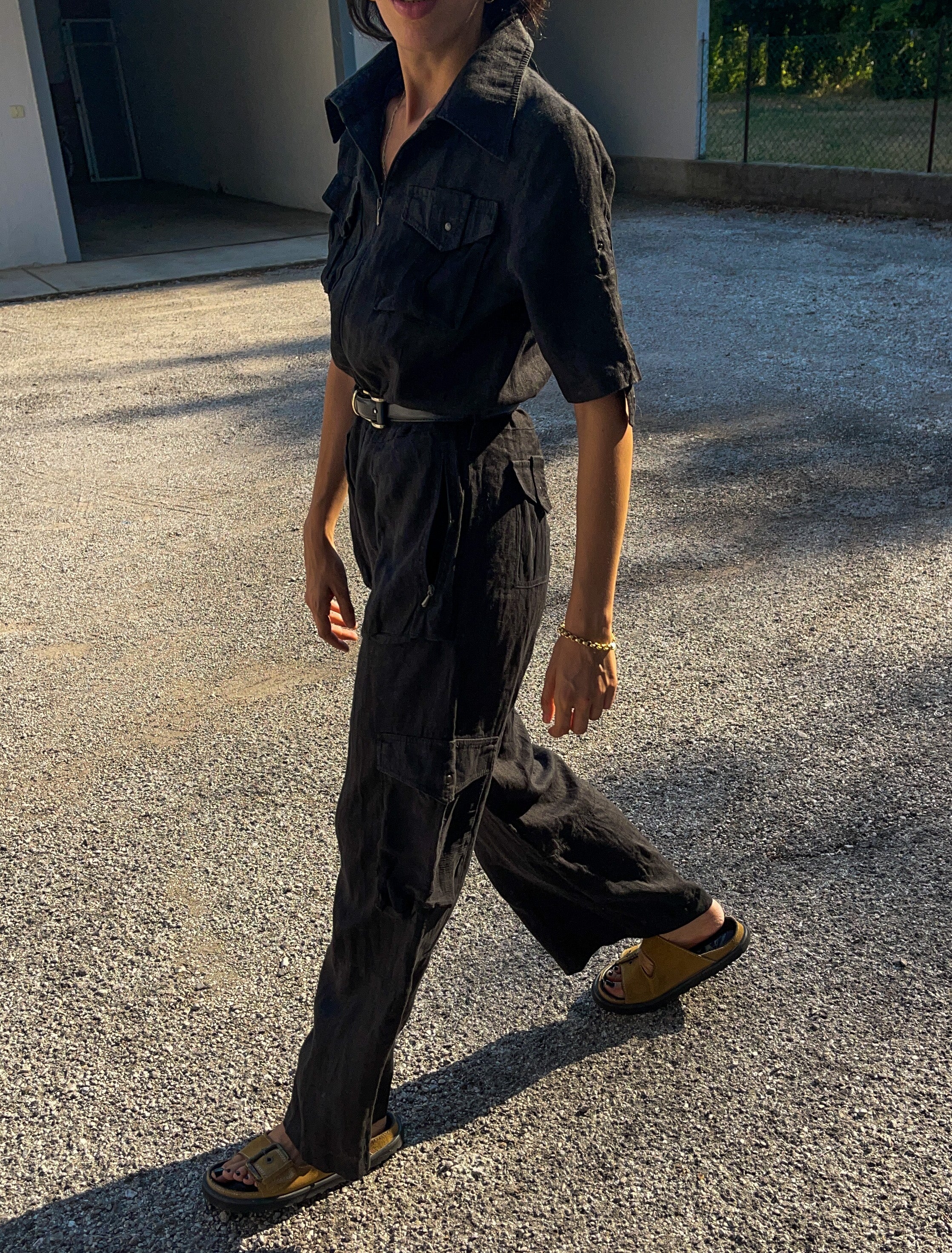 Alysi linen boilersuit