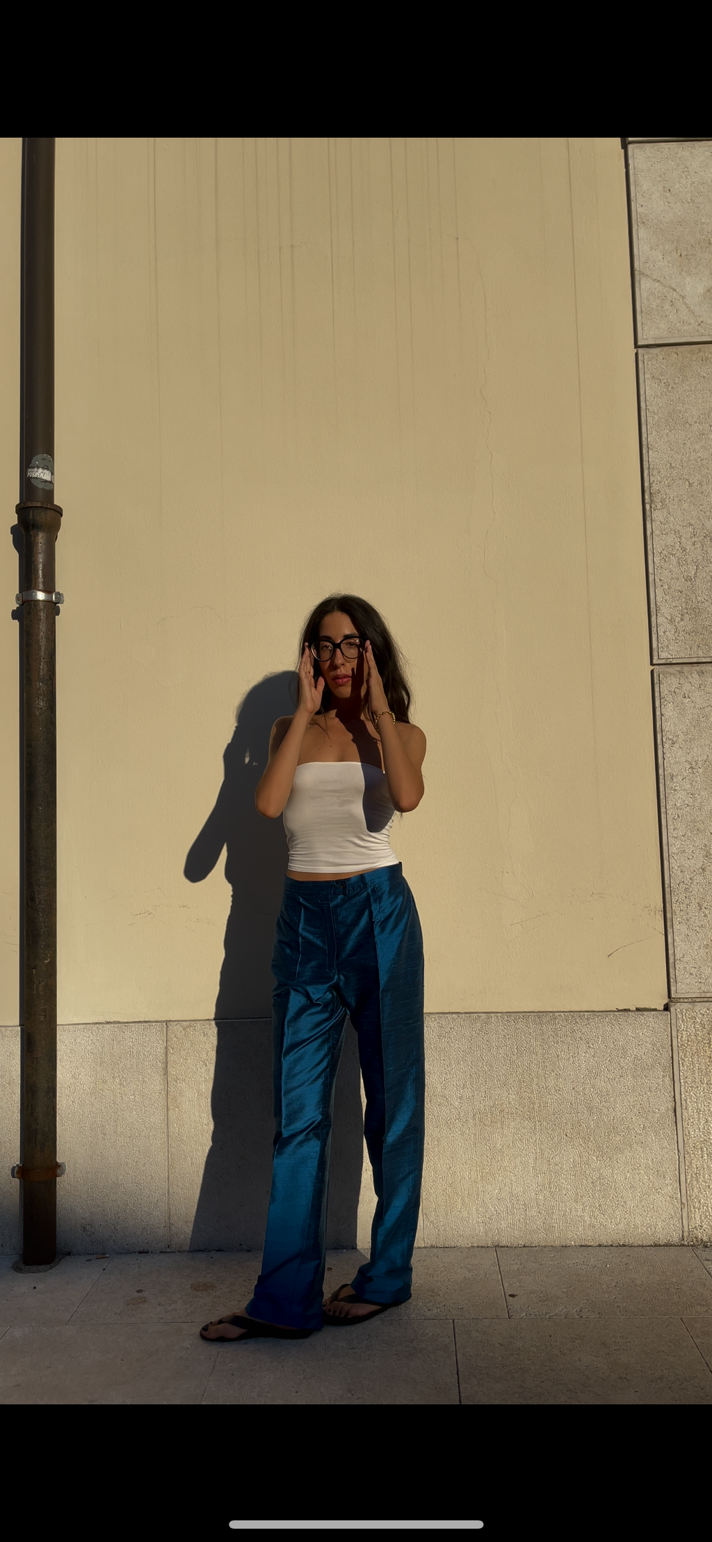 100 silk trousers