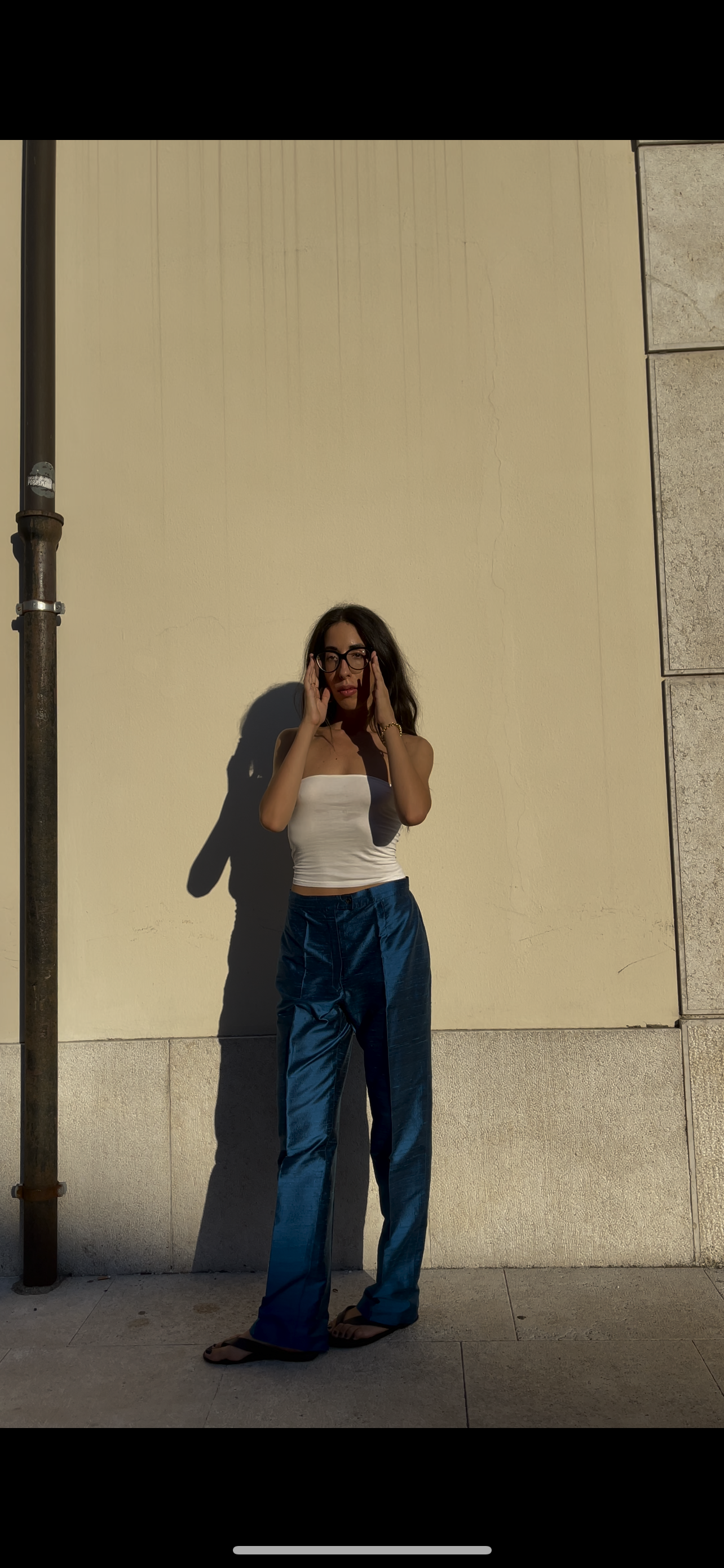 100 silk trousers