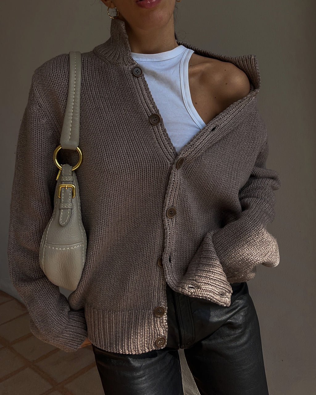 Taupe cardigan