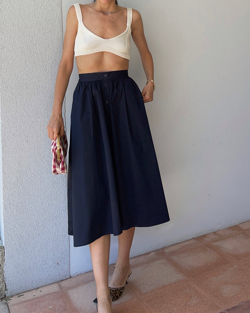 Blue skirt
