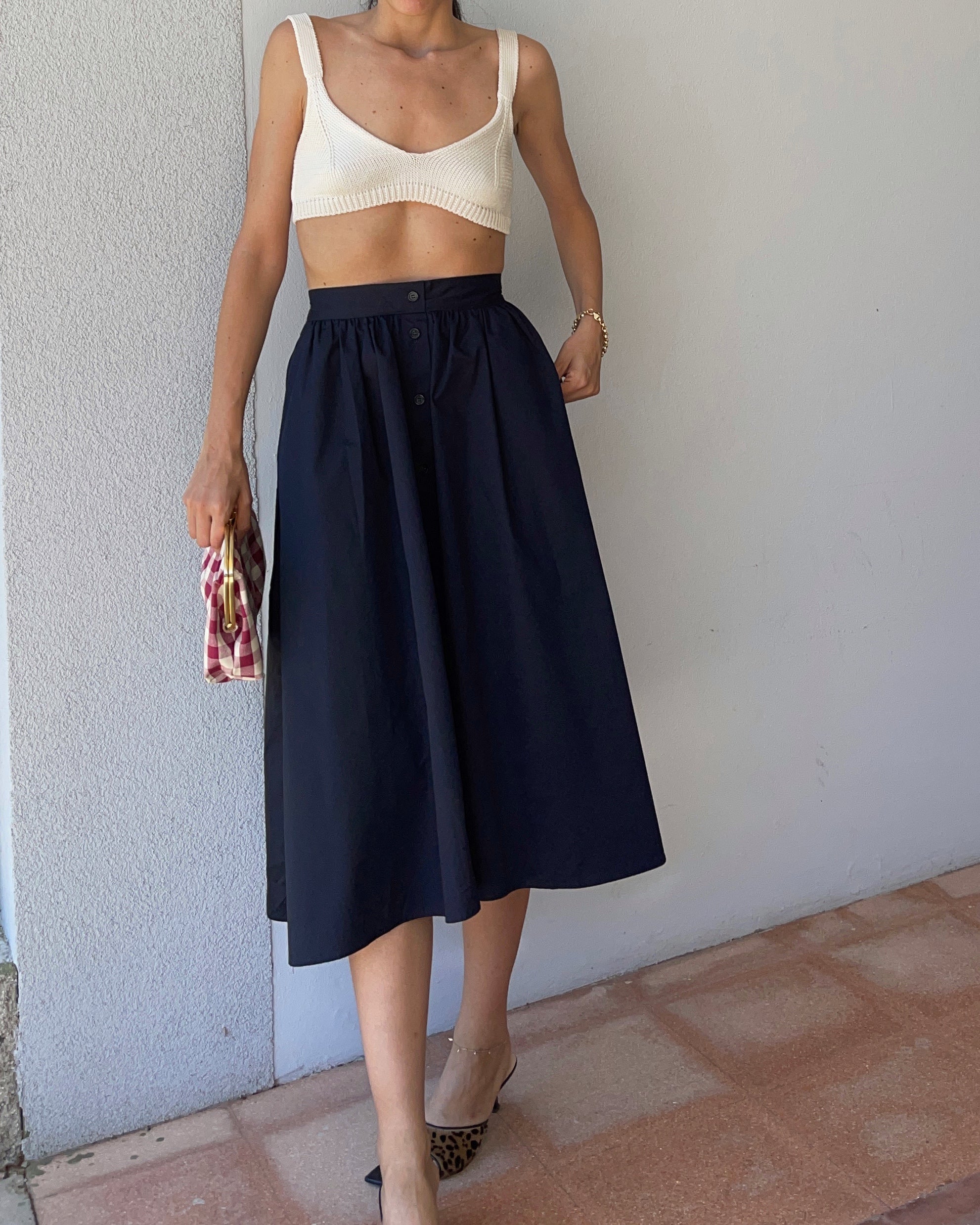 Blue skirt