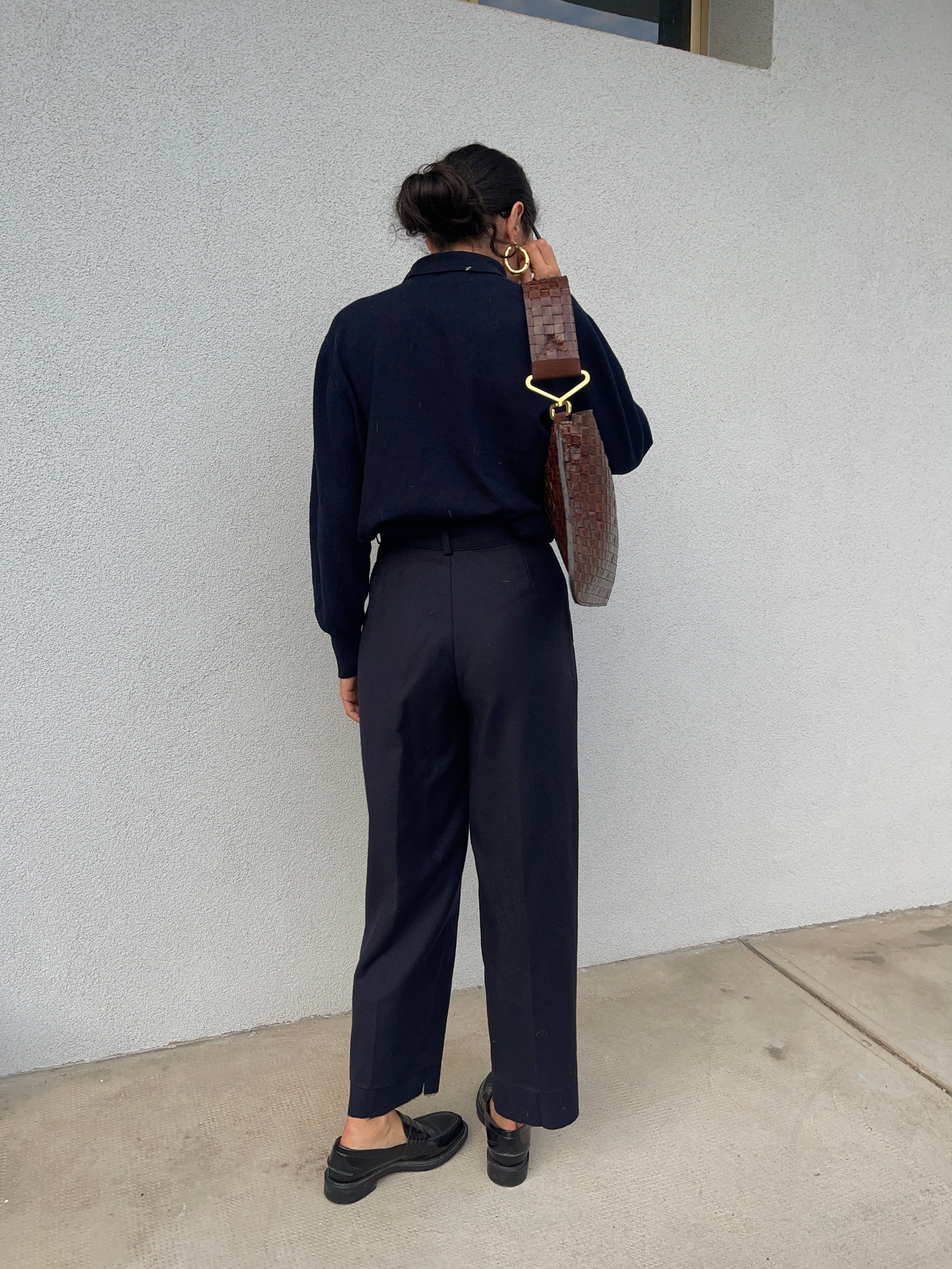 100 wool Blue pants