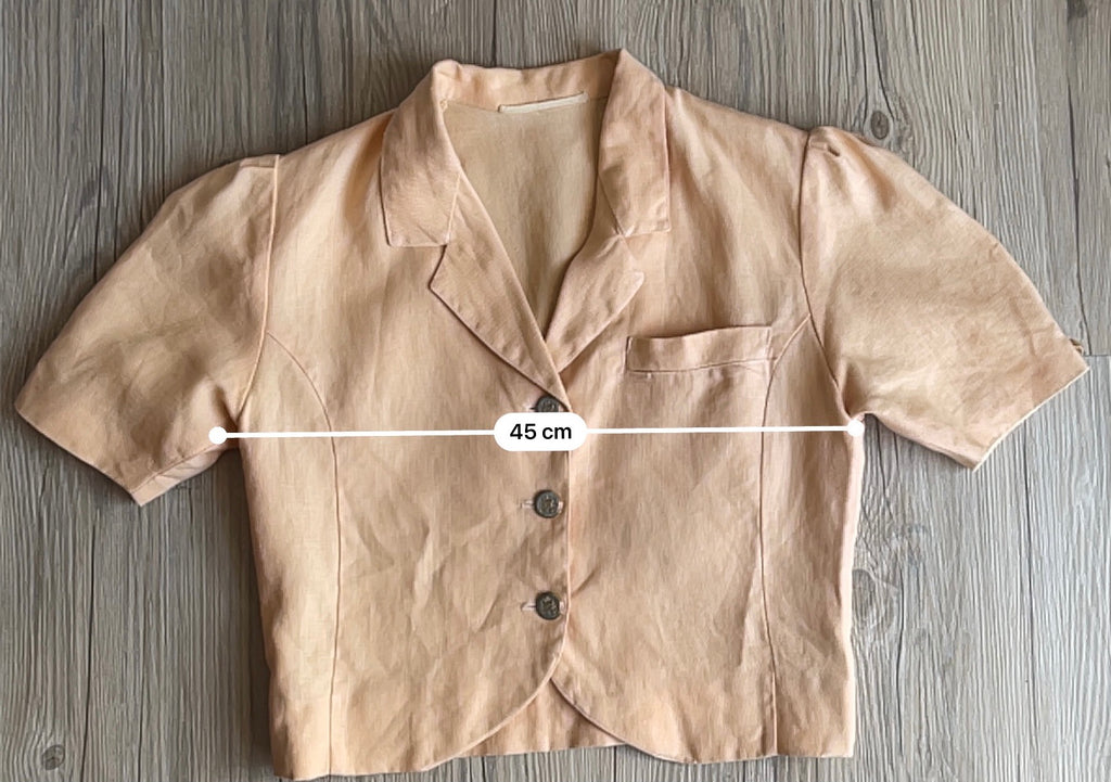 Pale orange sartorial co-ord