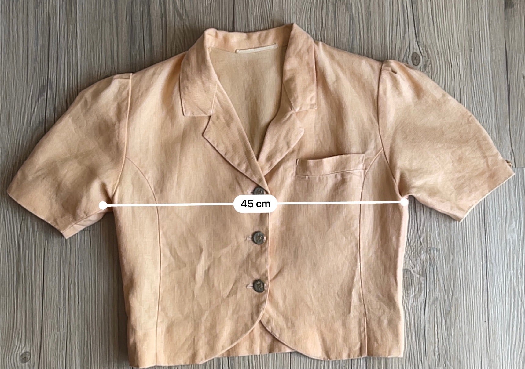 Pale orange sartorial co-ord