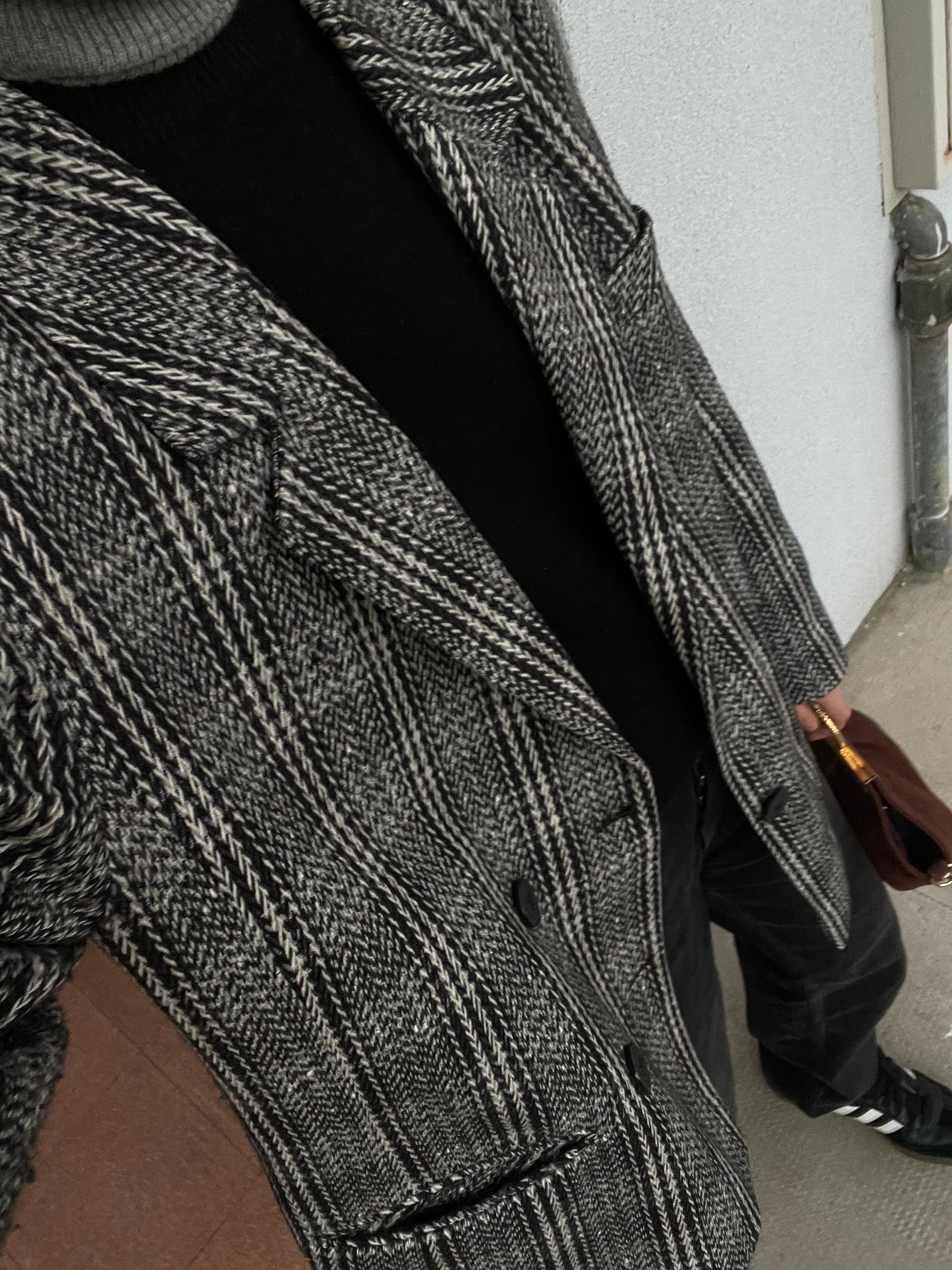 Check wool blazer