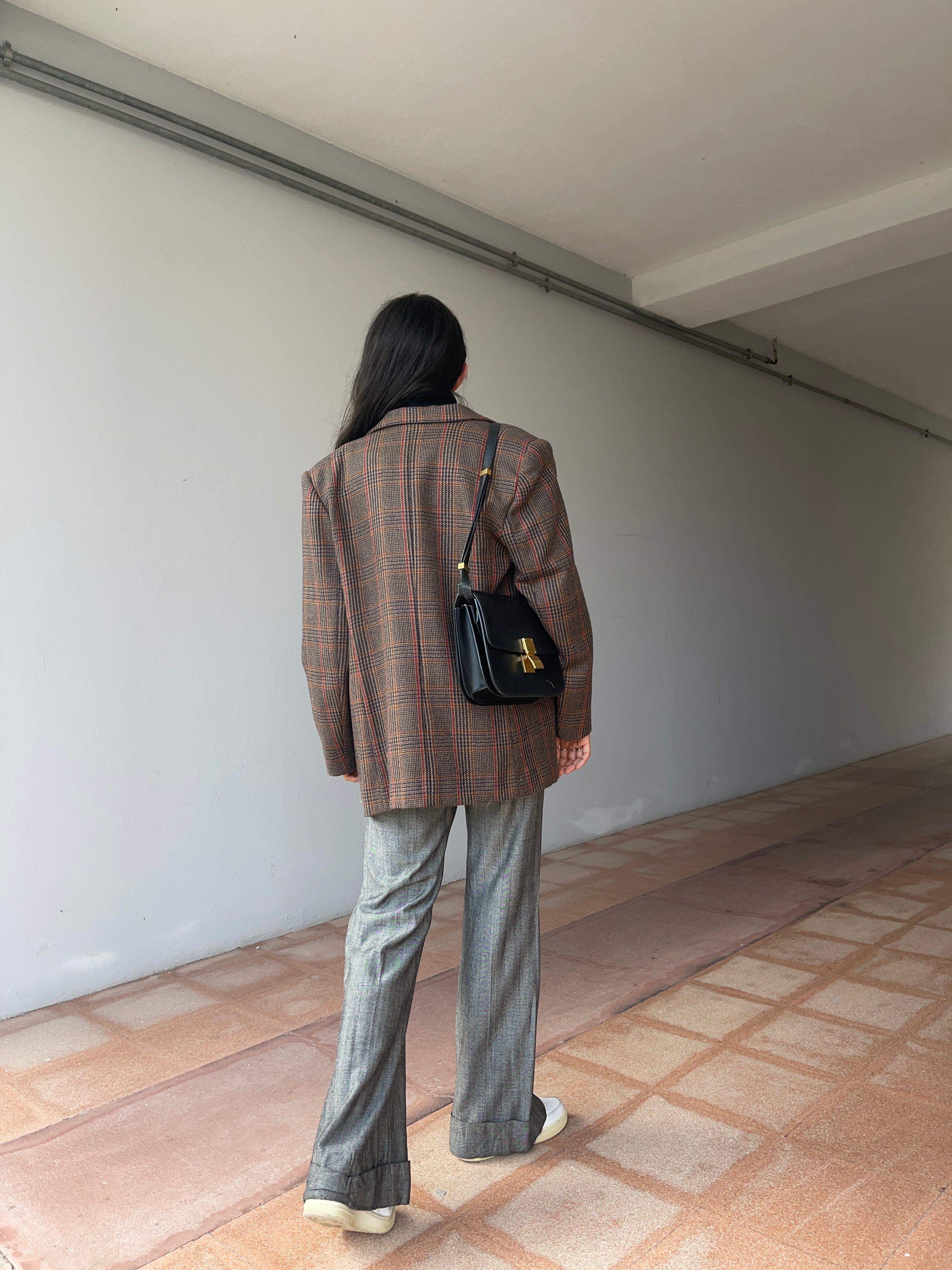 max mara group Check wool blazer