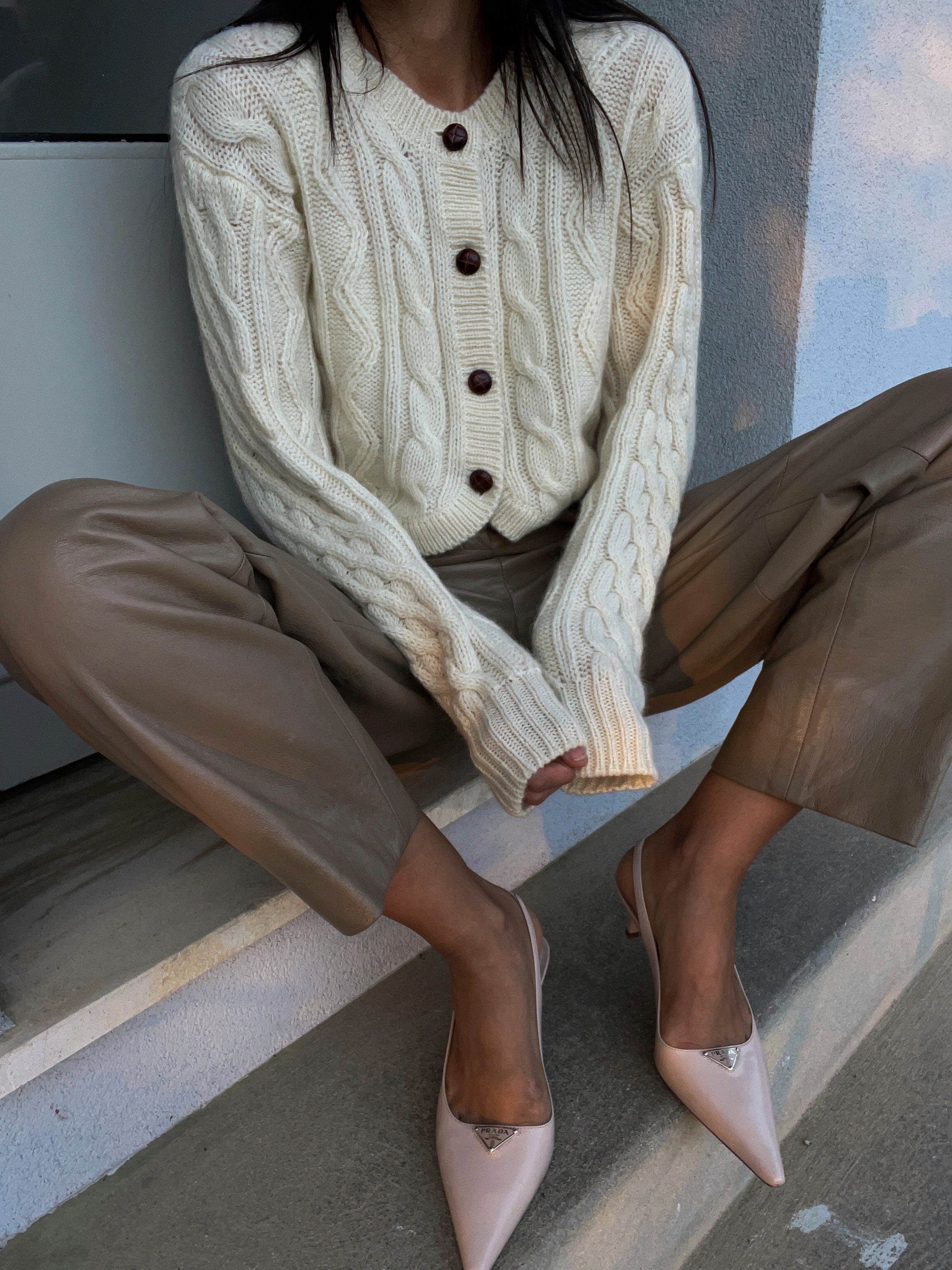 100 wool cardigan