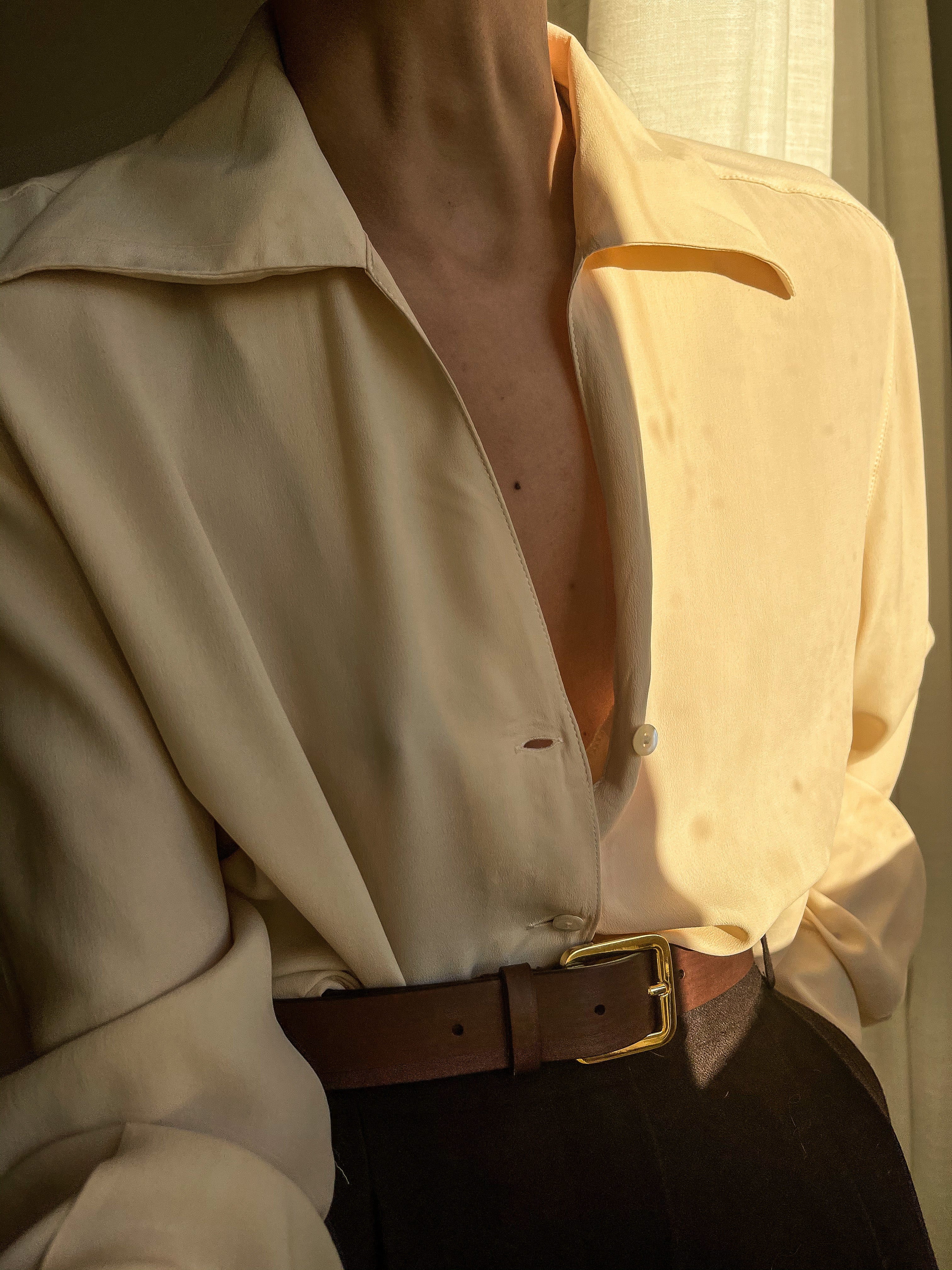 Silk blend shirt