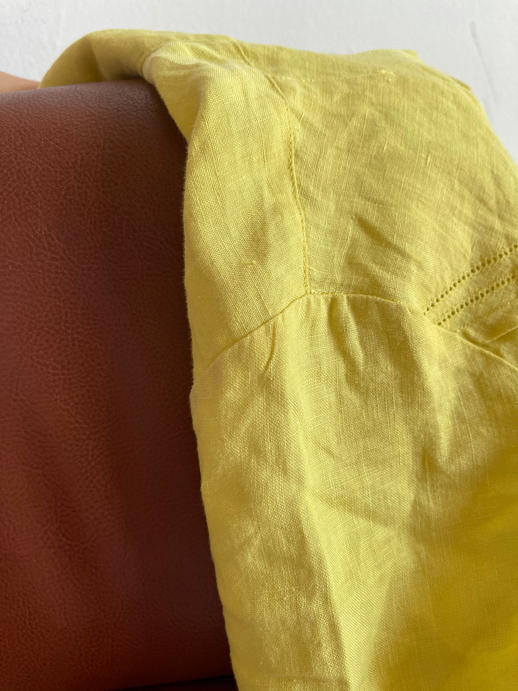 Lime linen shirt