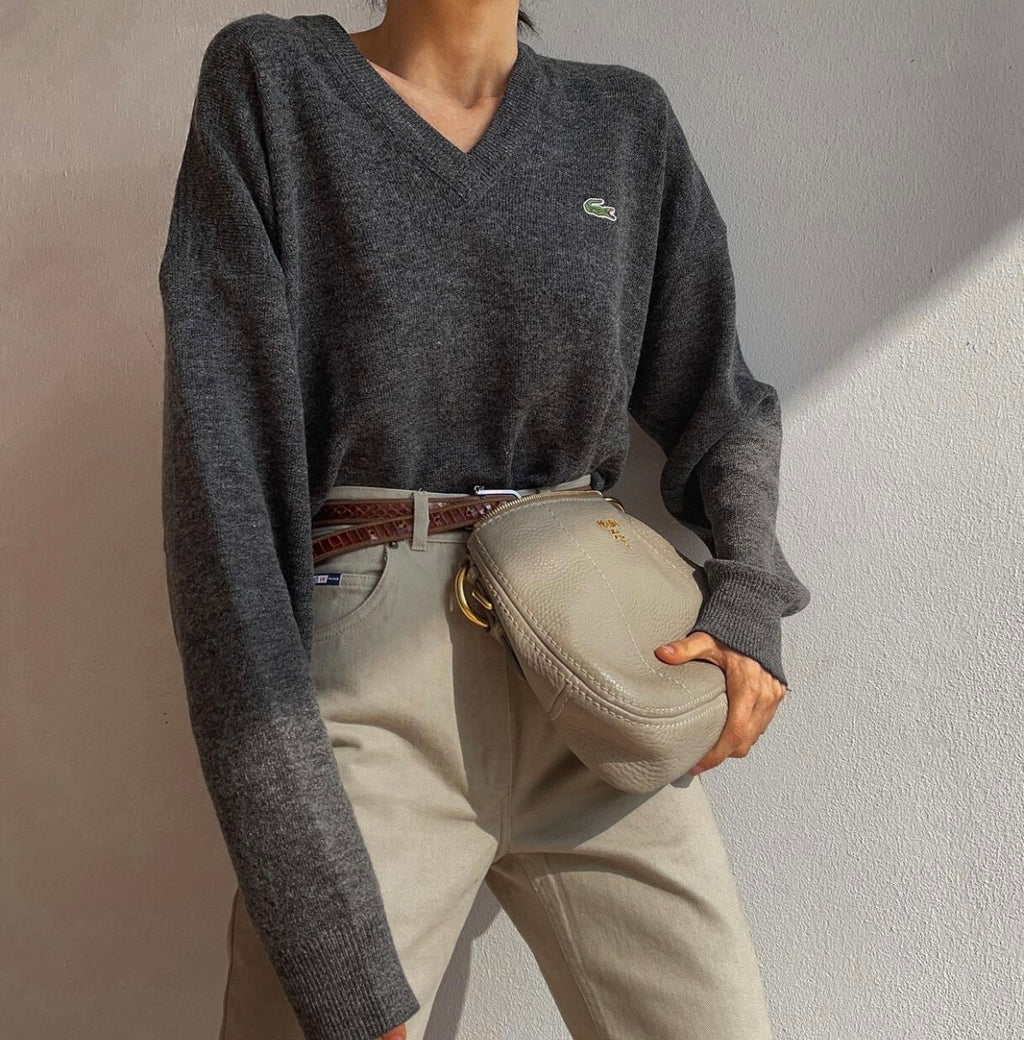100 wool Lacoste jumper