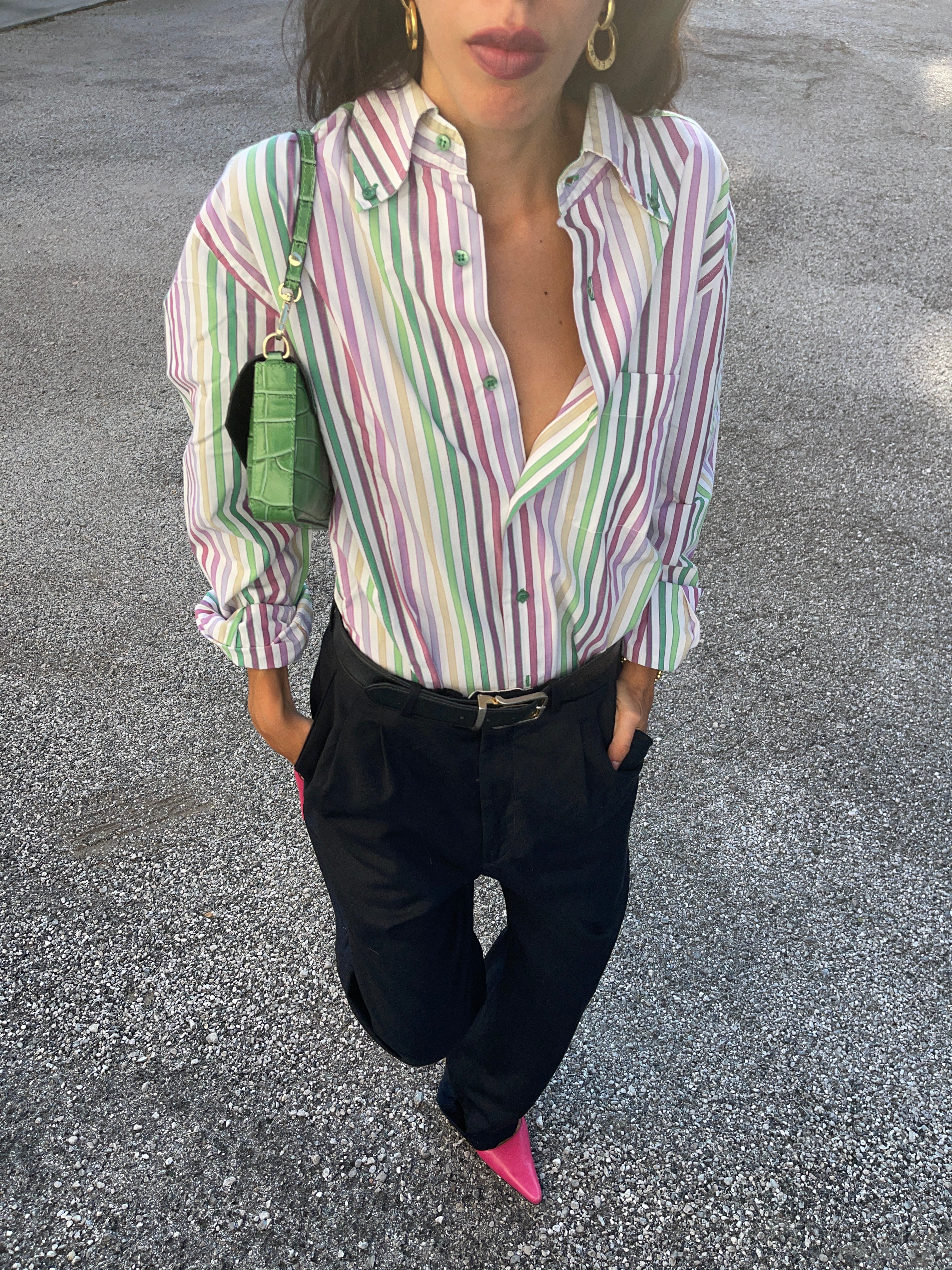 Multicolor striped shirt