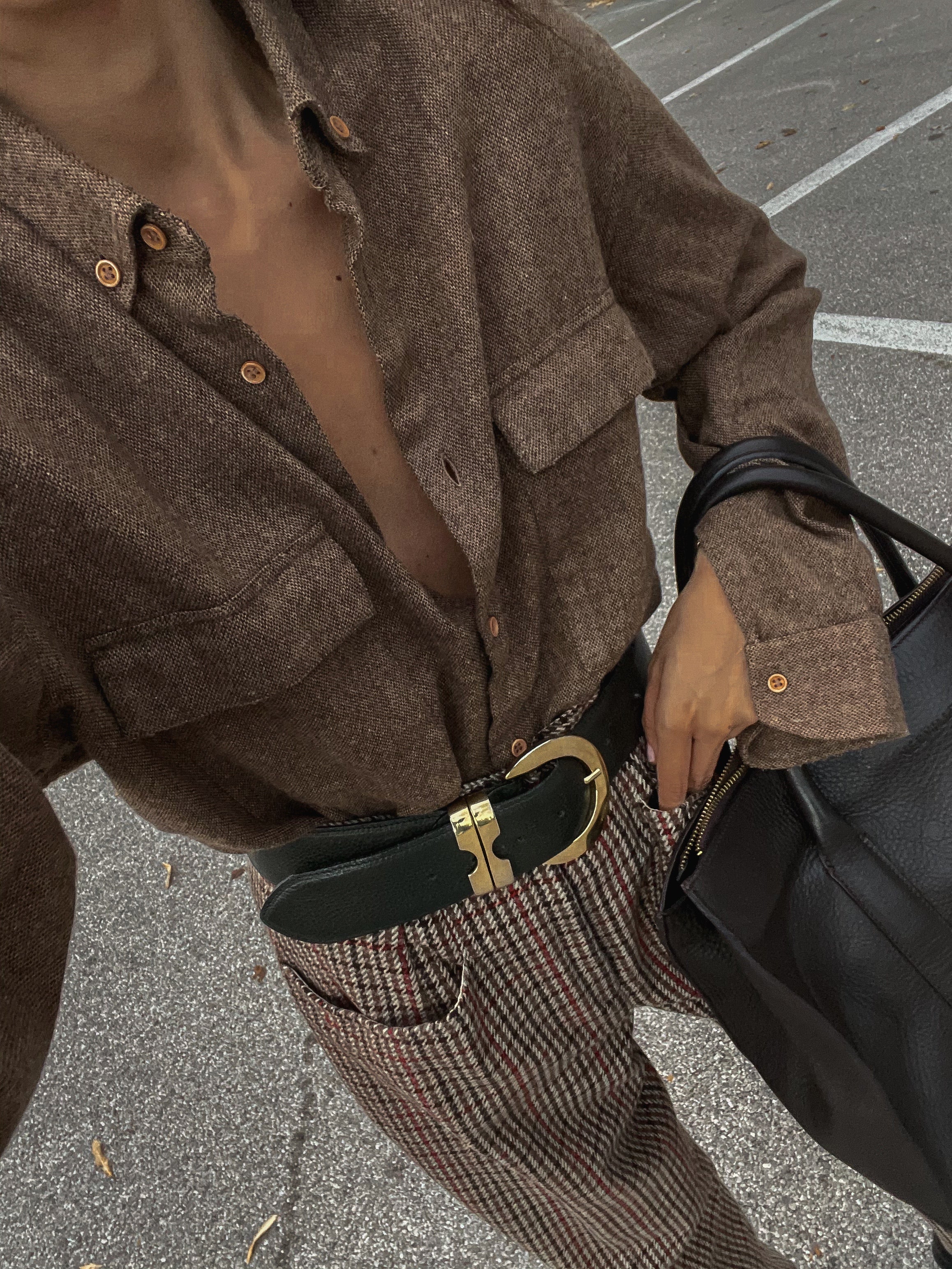 Wool blend shirt