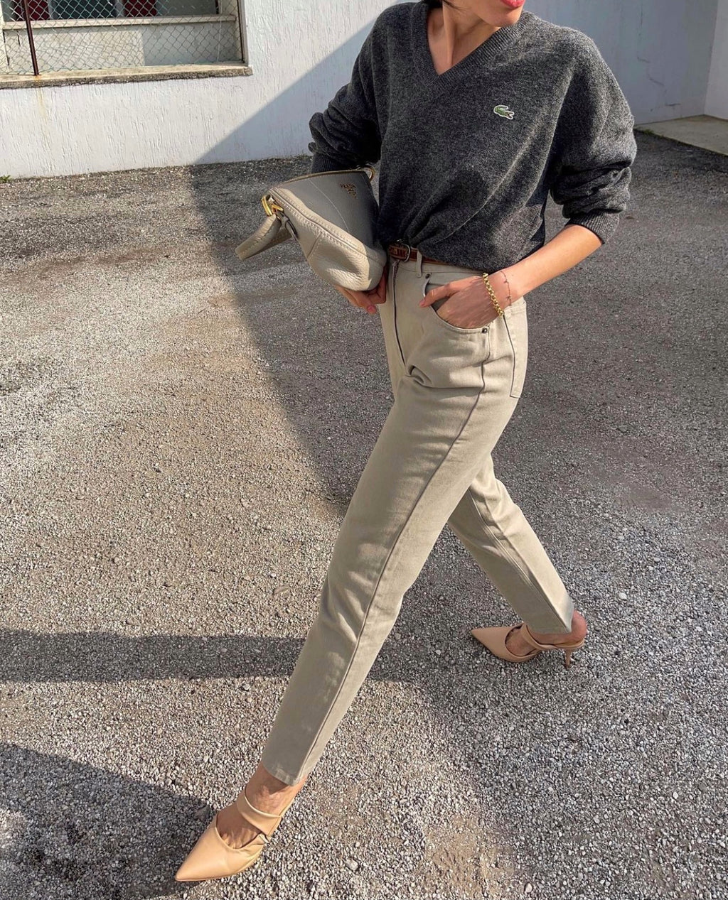 100 wool Lacoste jumper