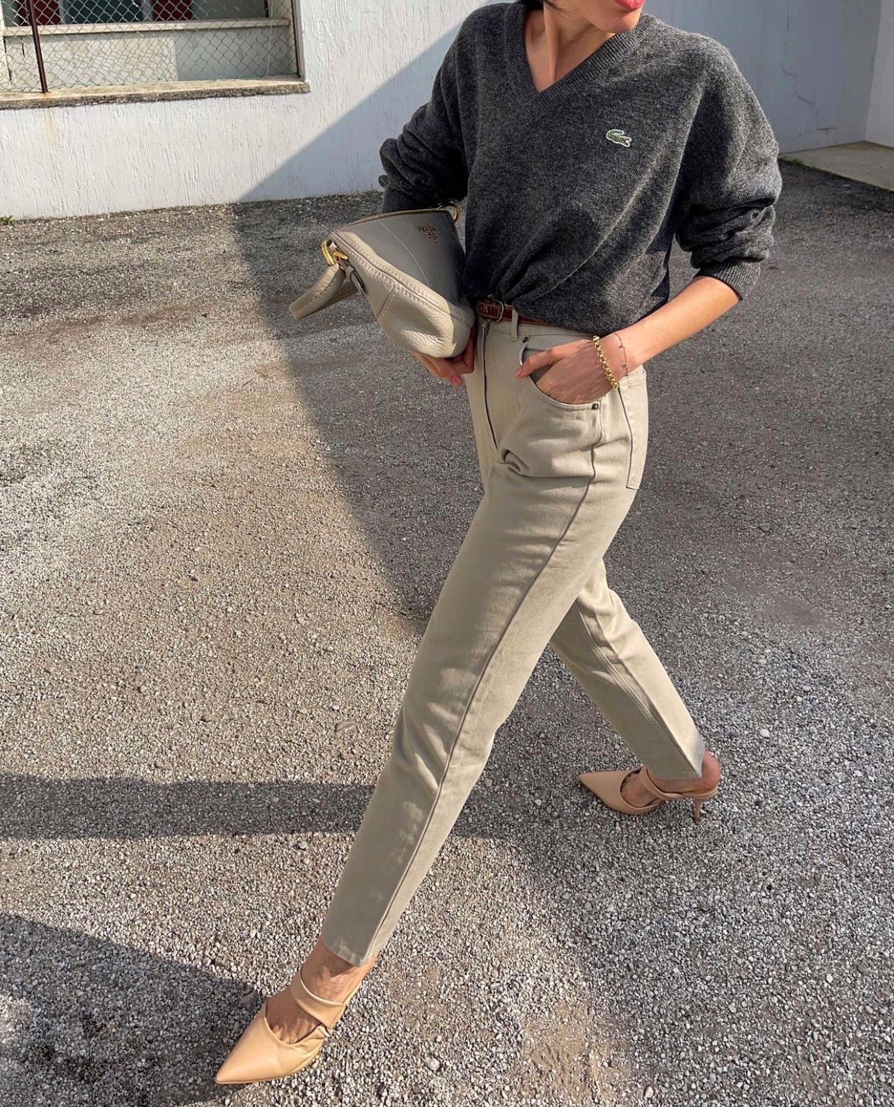 100 wool Lacoste jumper