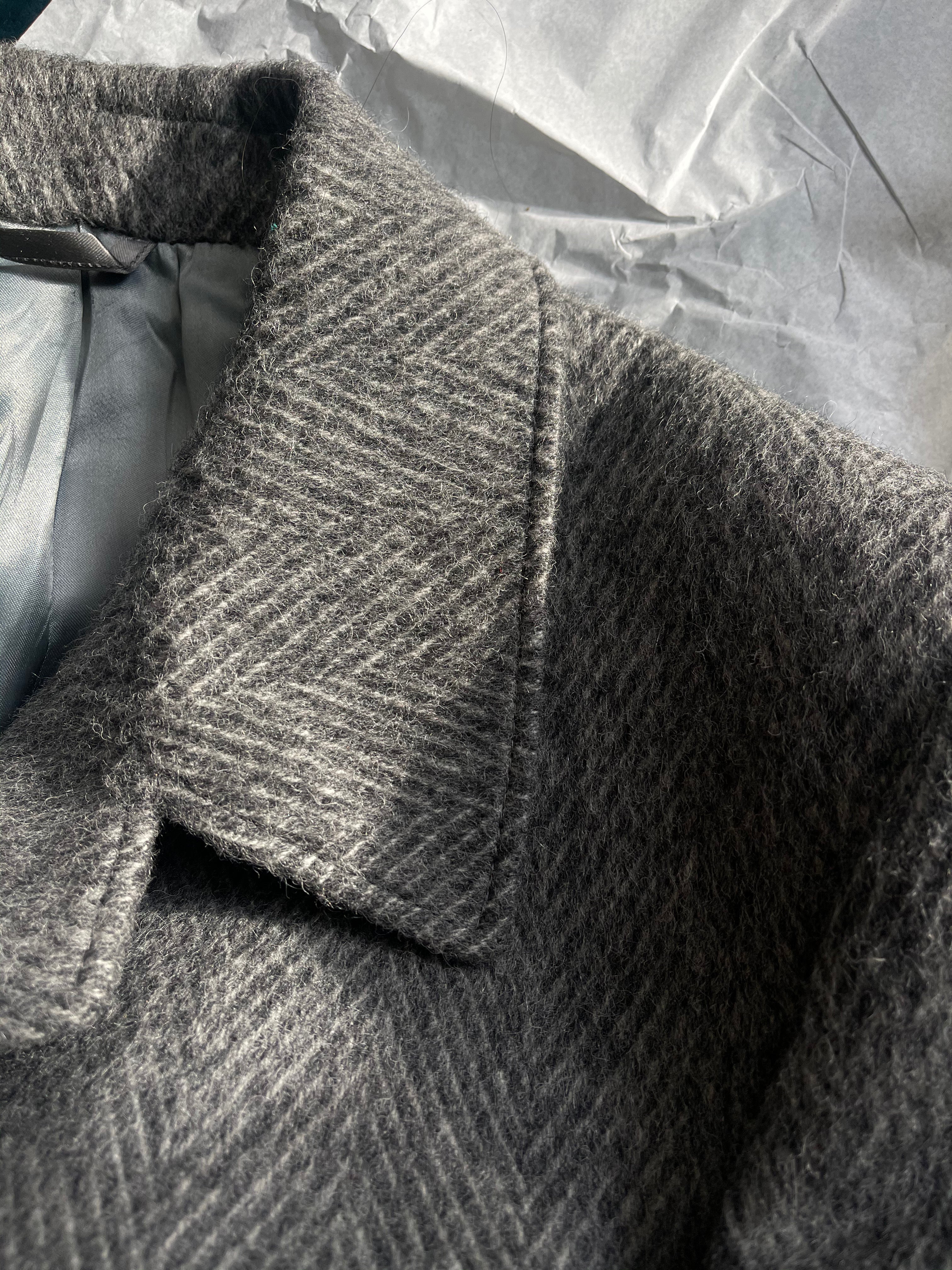 Spigato mohair coat