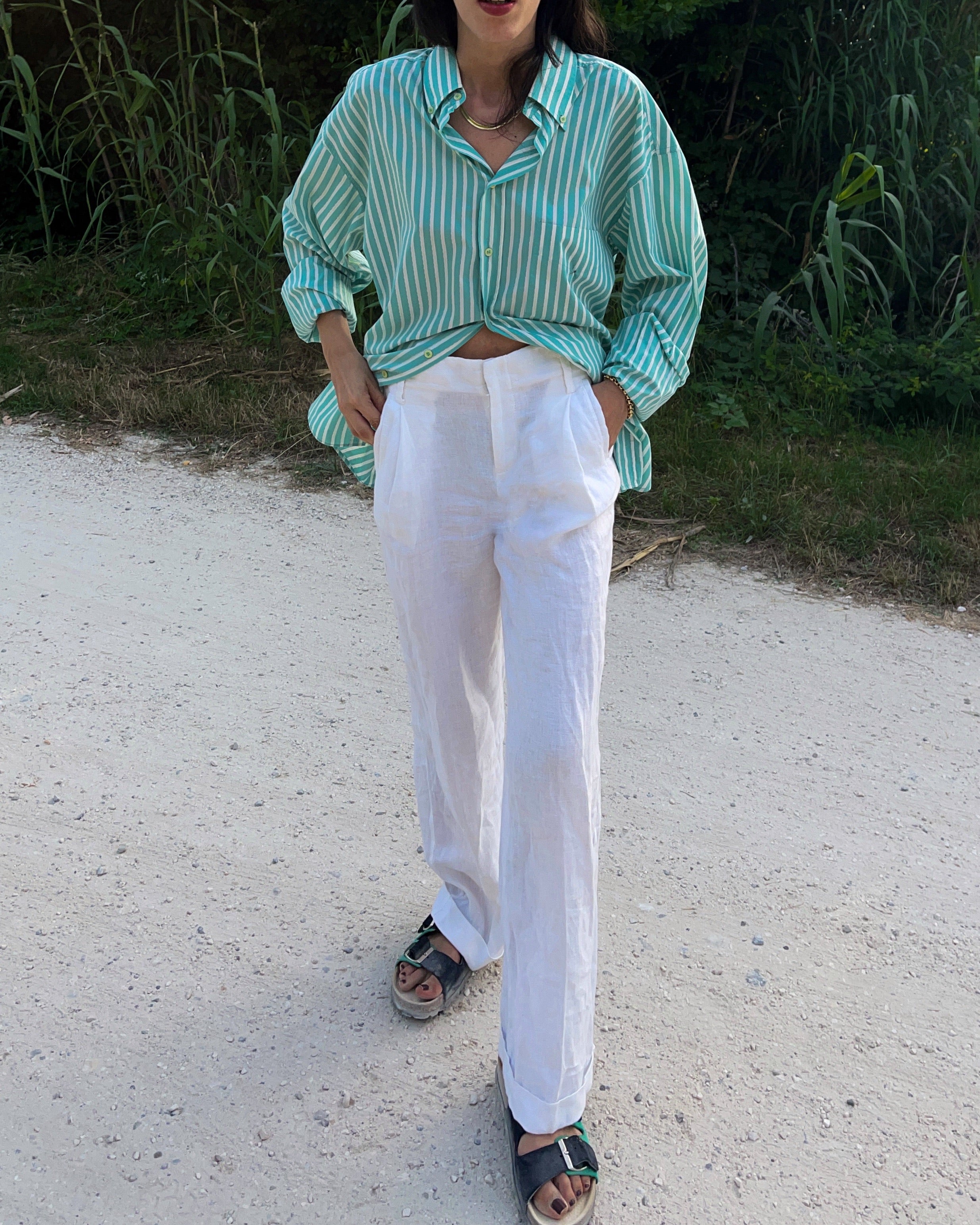 Green shirt