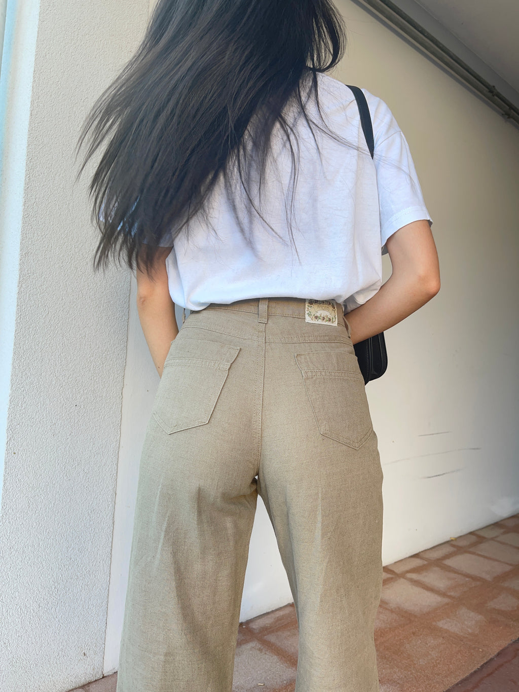 Linen blend jeans