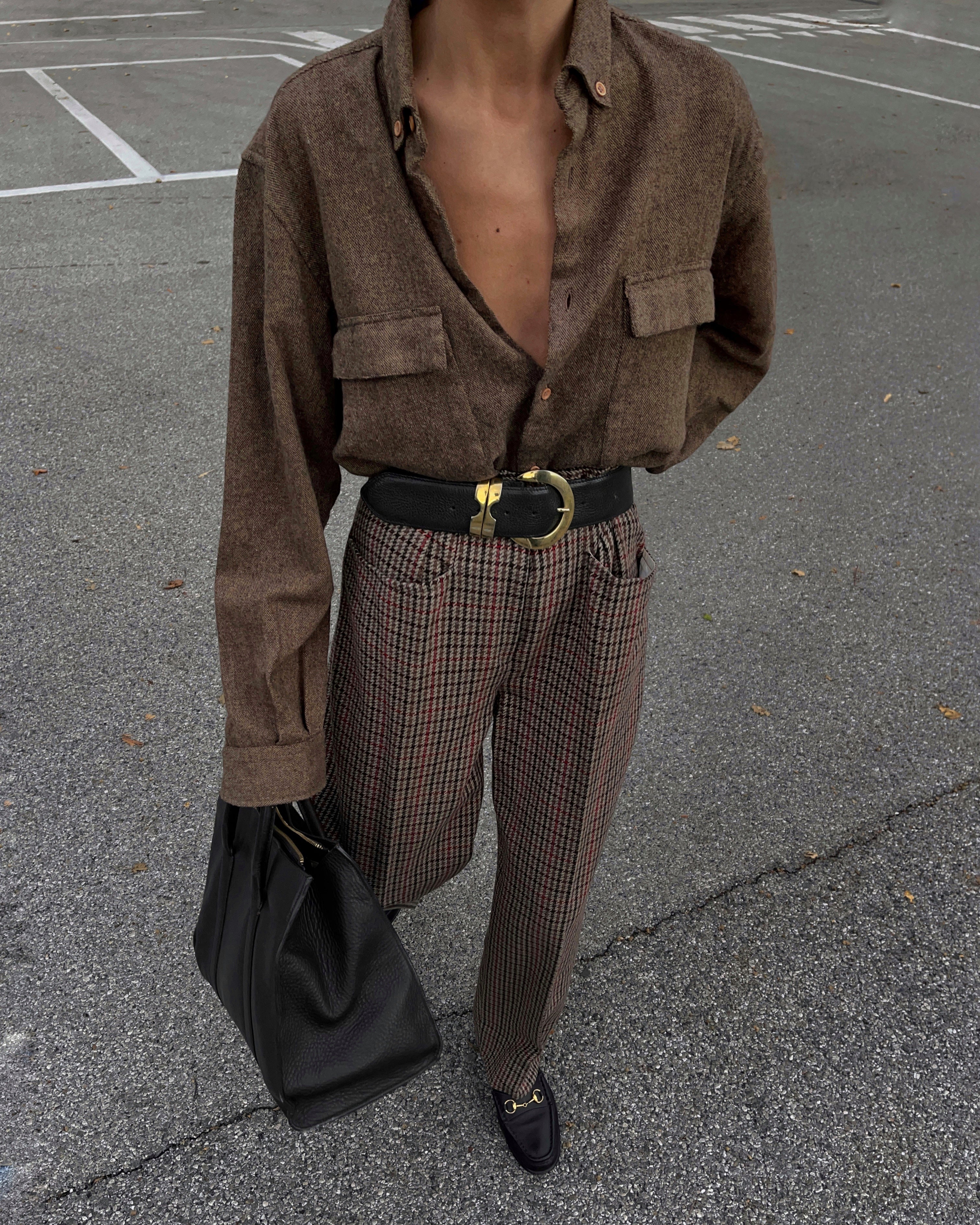 Wool blend shirt