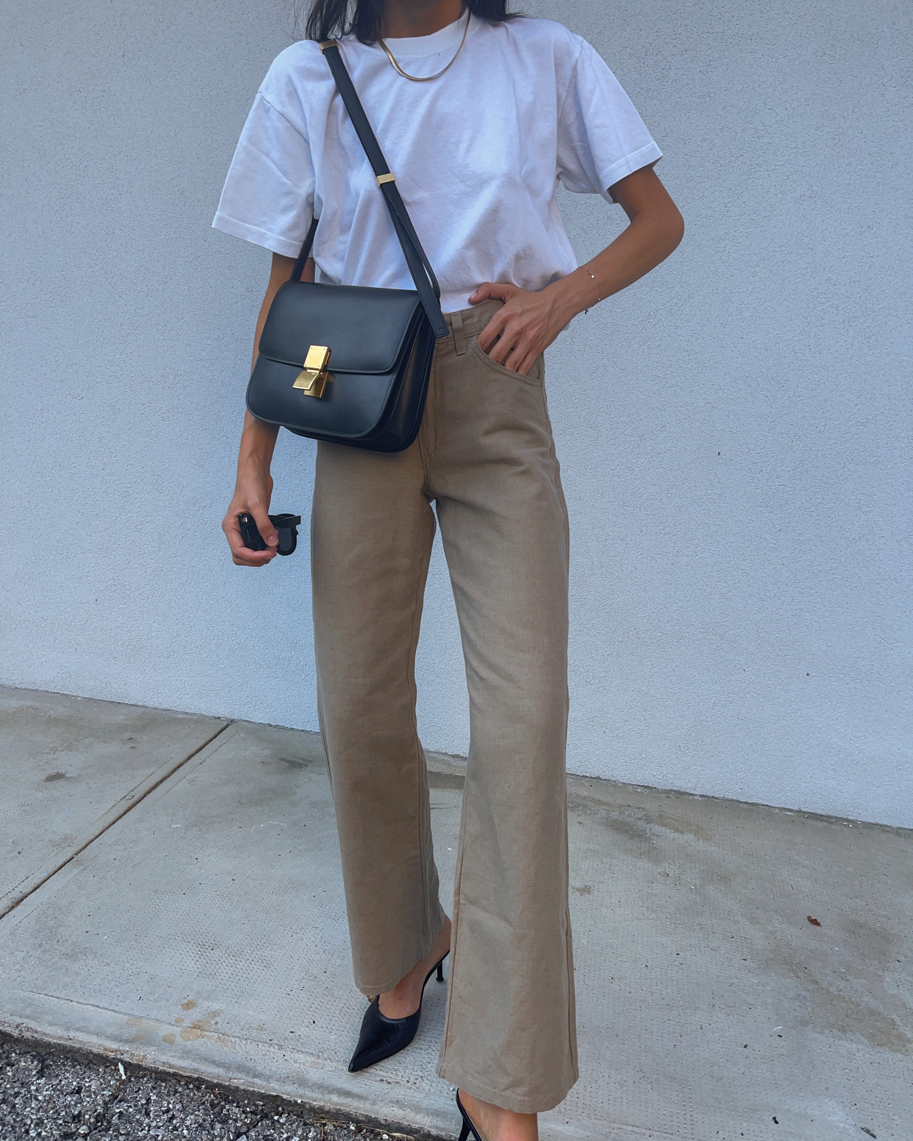 Linen blend jeans