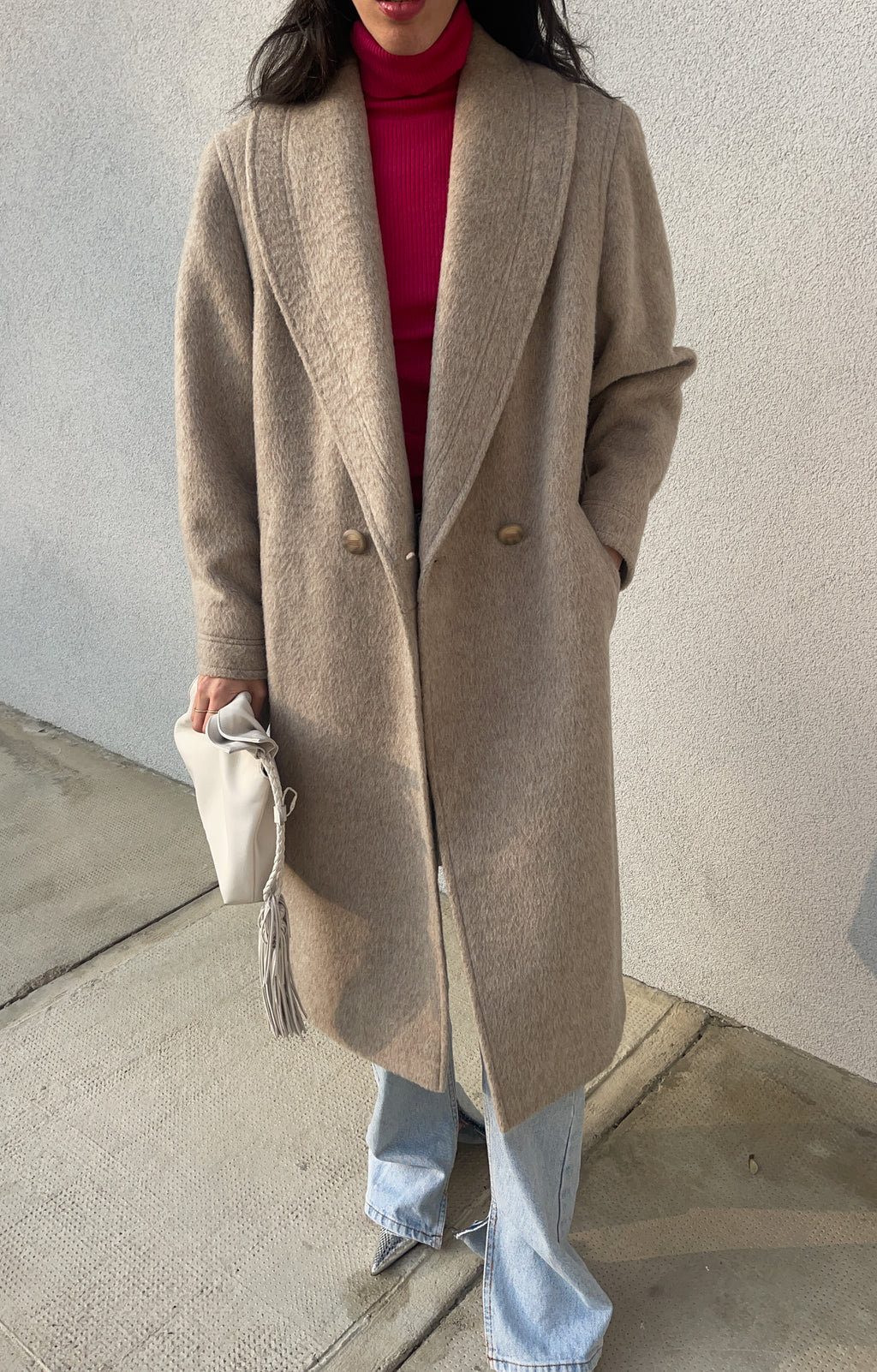 Alpaca wool coat