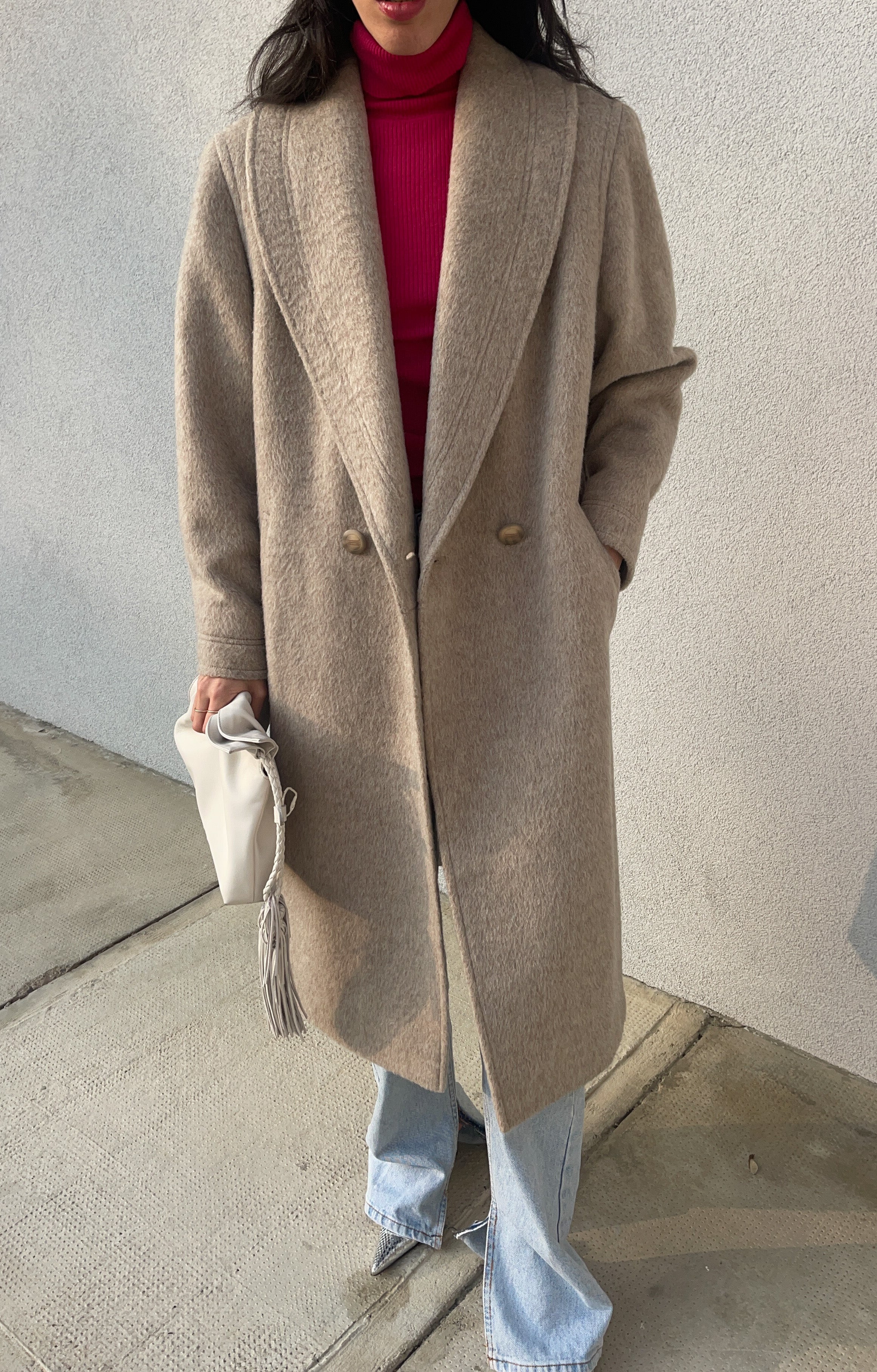 Alpaca wool coat