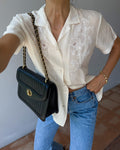 Hand embroided 100 silk shirt