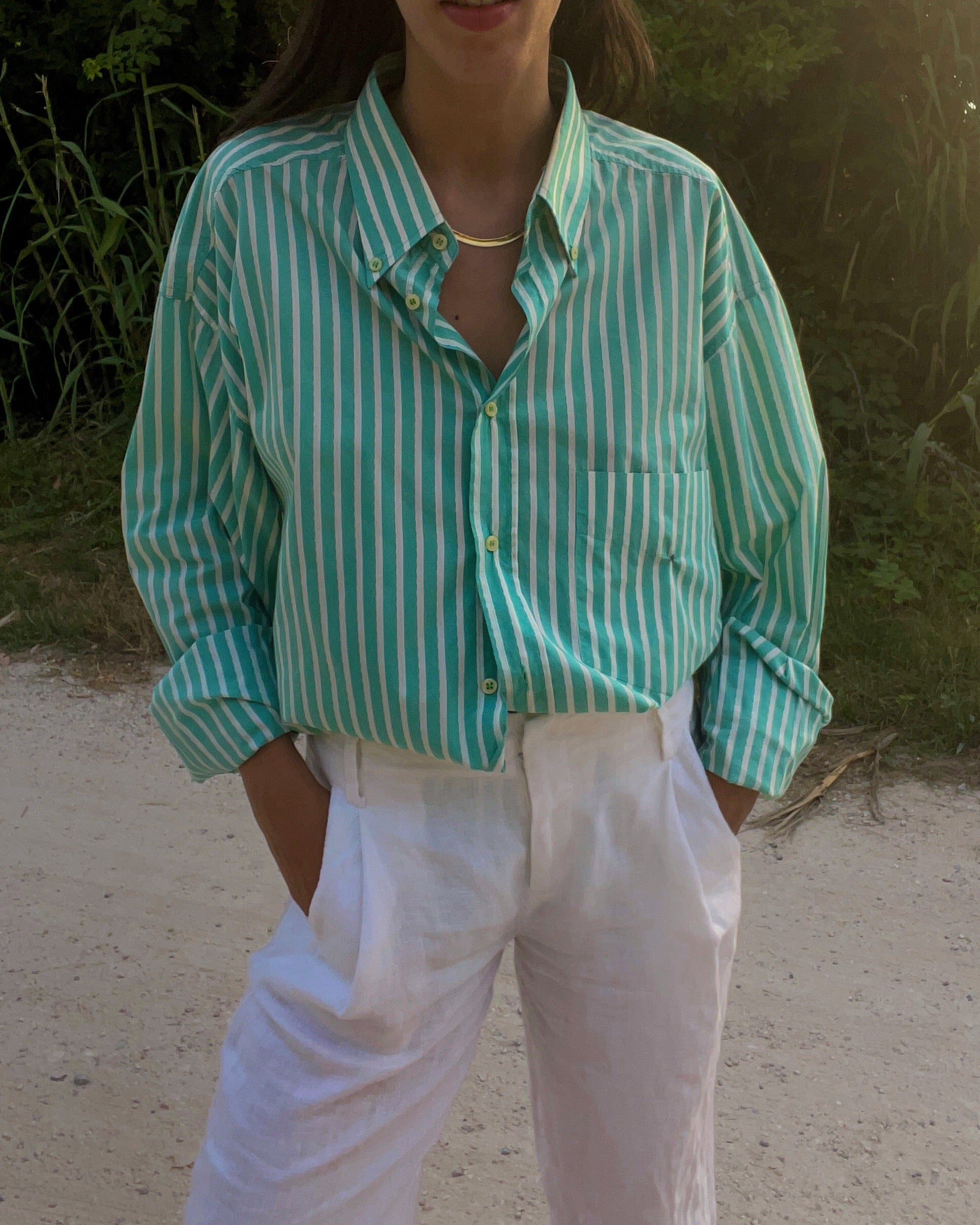 Green shirt