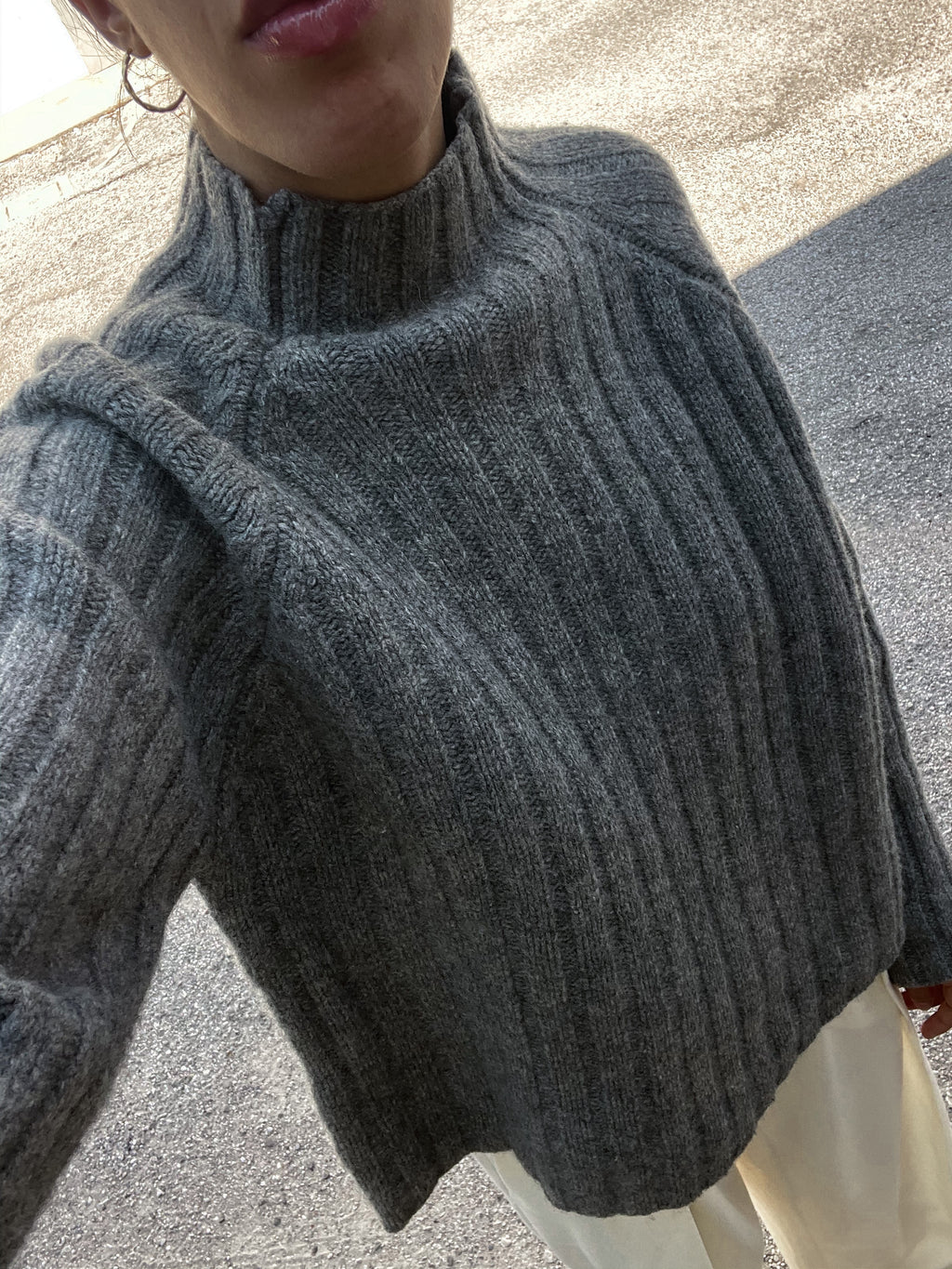 Lambswool grey jumper